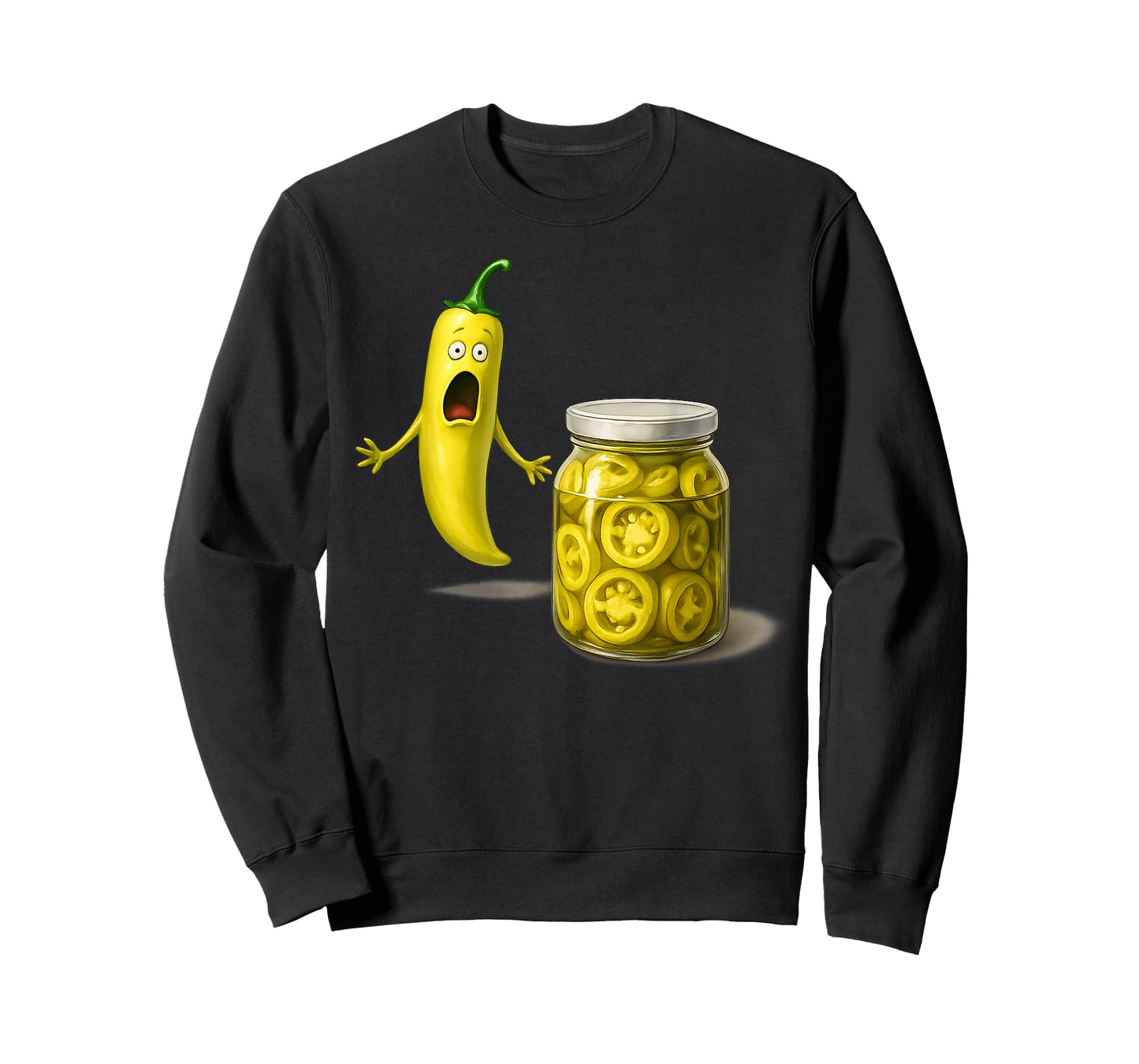 Pickle Surprise A Banana Peppers and A Jar of Sliced Pickles T-Shirt