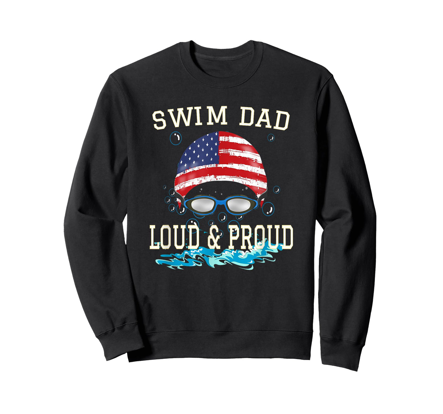 Swim Dad T shirt Funny Swimming Swimmer Cheer Dad Gift Tee