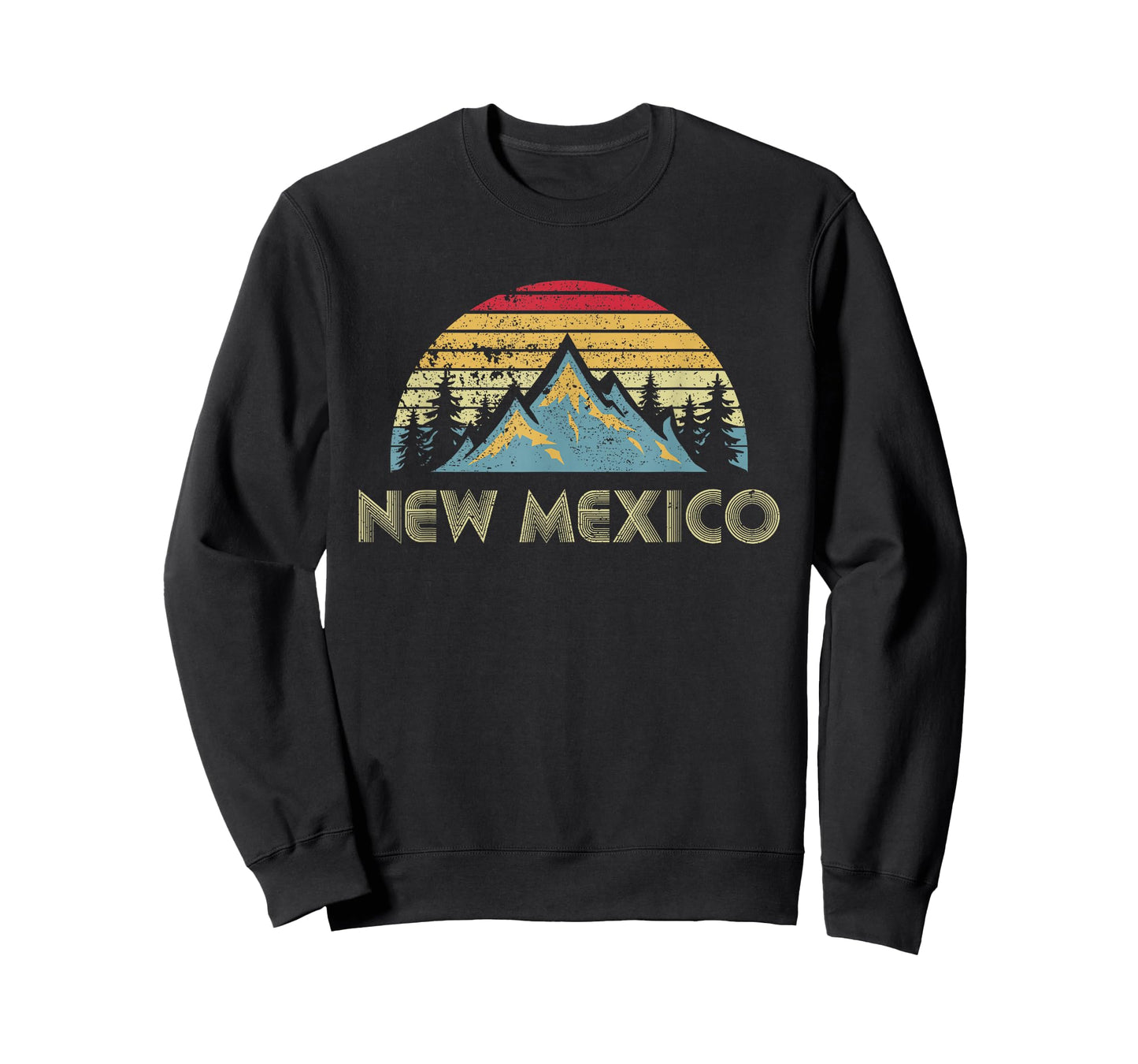 New Mexico Tee - Retro Vintage Mountains Nature Hiking Shirt T-Shirt