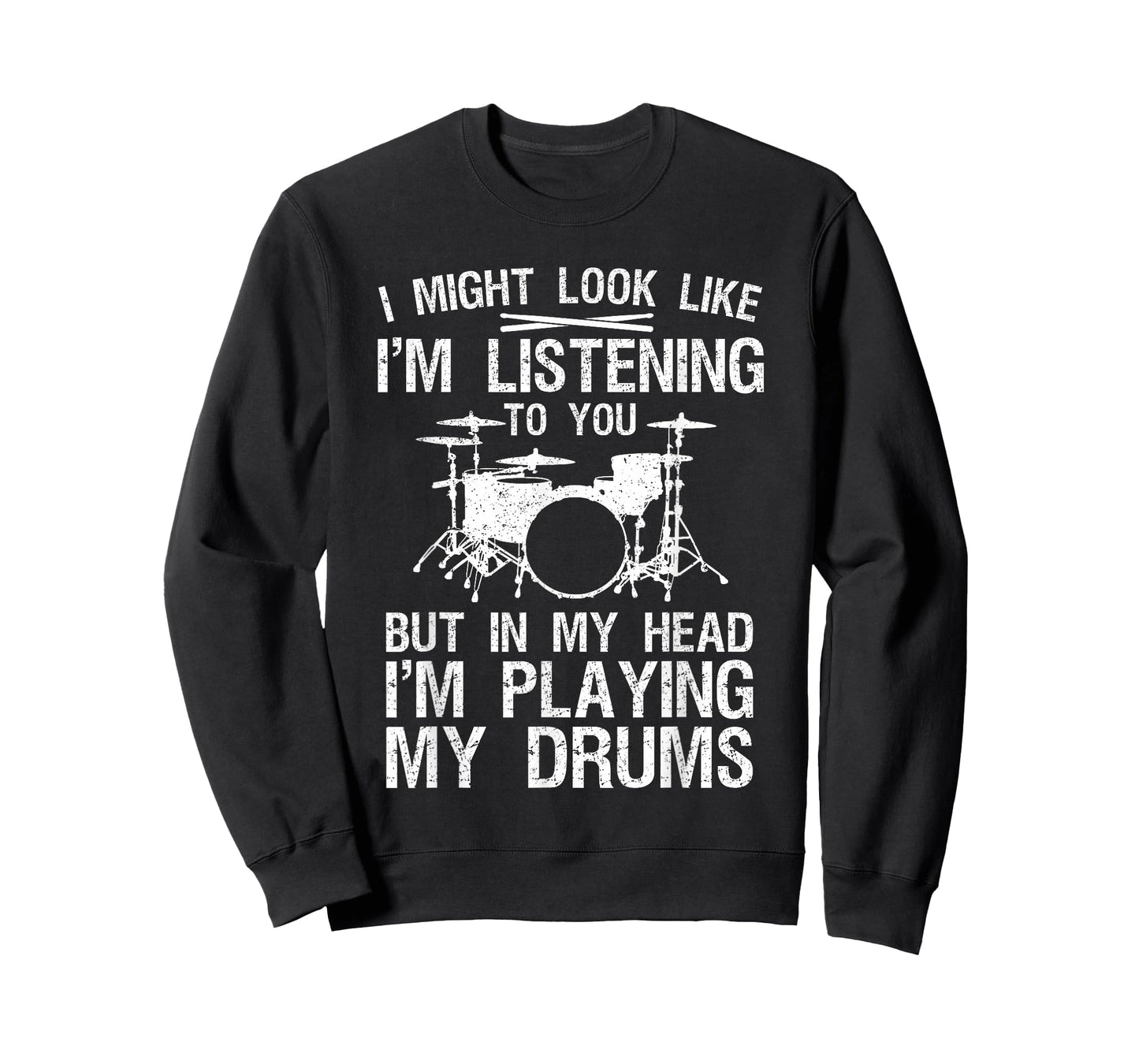 Funny Drummer Art for Men Women Drum Player Percussion Lover T-Shirt Small