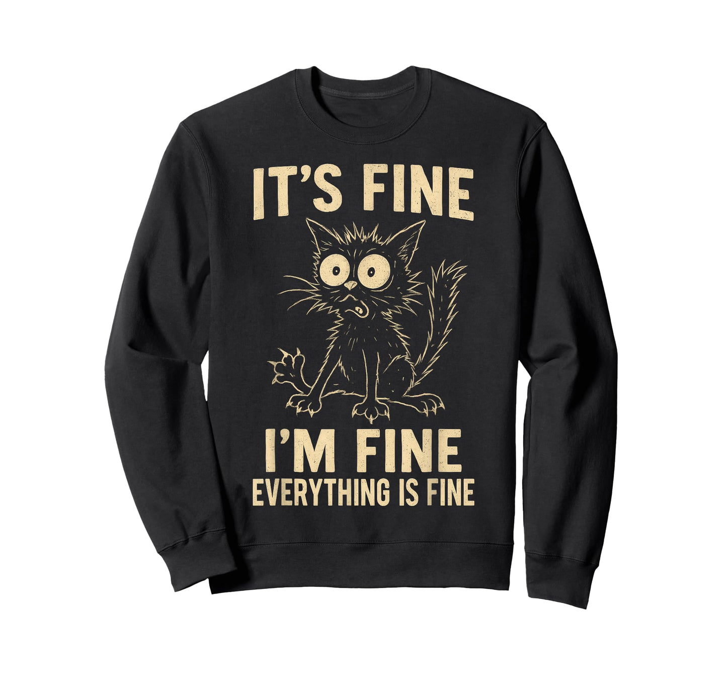 Funny Cat Graphic Tee Men Women Kids Weird Crazy Meme Cat T-Shirt