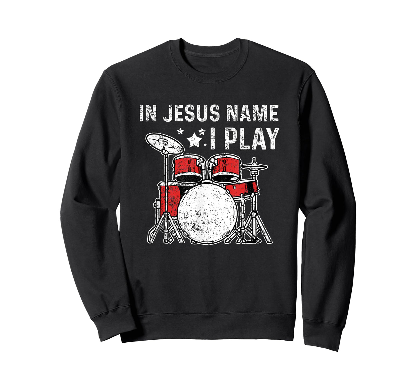 Drums Drummer Drumset Christians Vintage T-Shirt