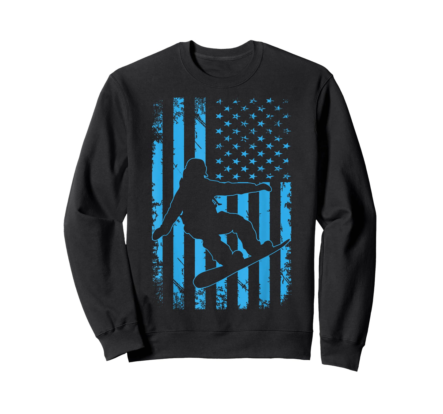 USA American Flag Snowboard Apparel Snowboarding Patriotic T-Shirt for Women Kids Men