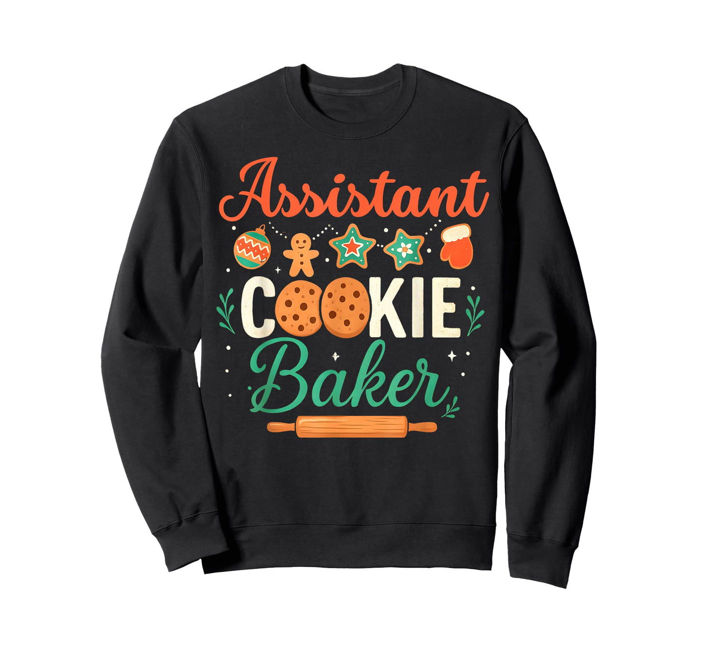Assistant Cookie Baker Matching Holiday Baking Xmas Family T-Shirt