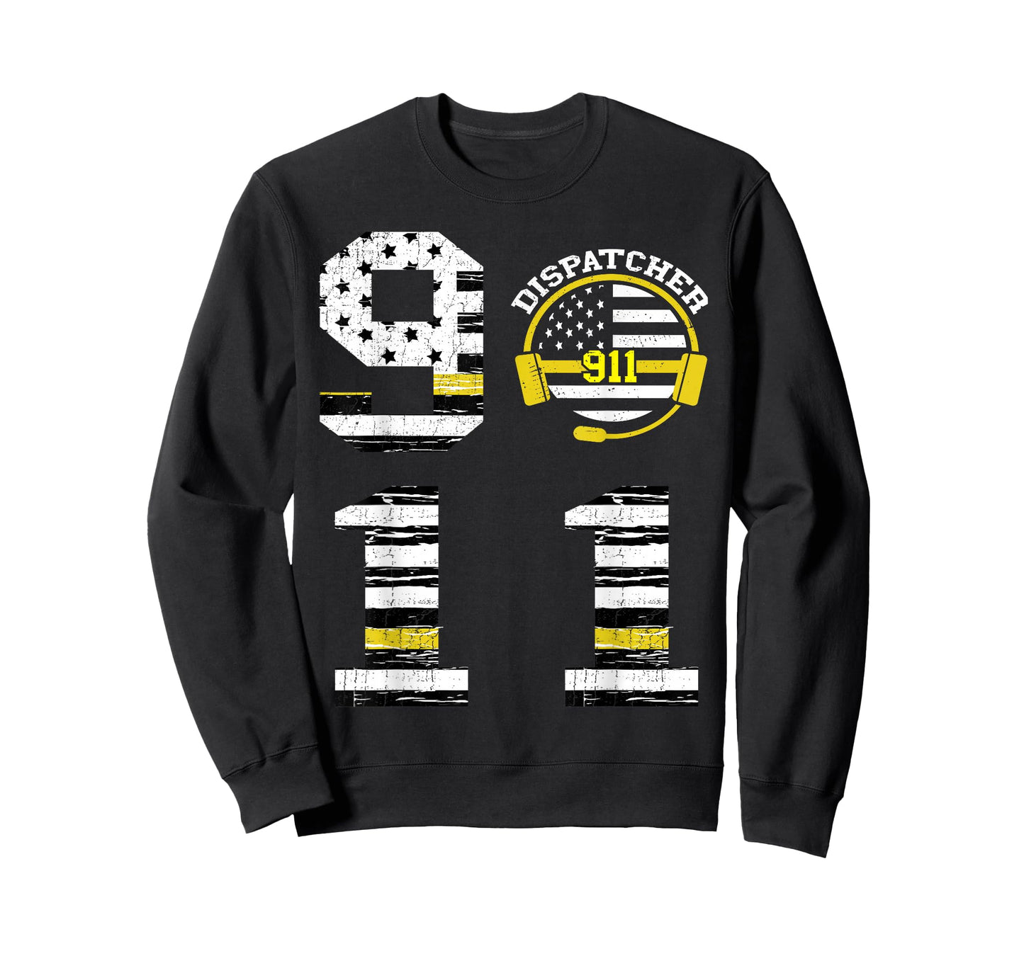 911 Dispatcher Operator Thin Yellow Line Love Dispatch T-Shirt