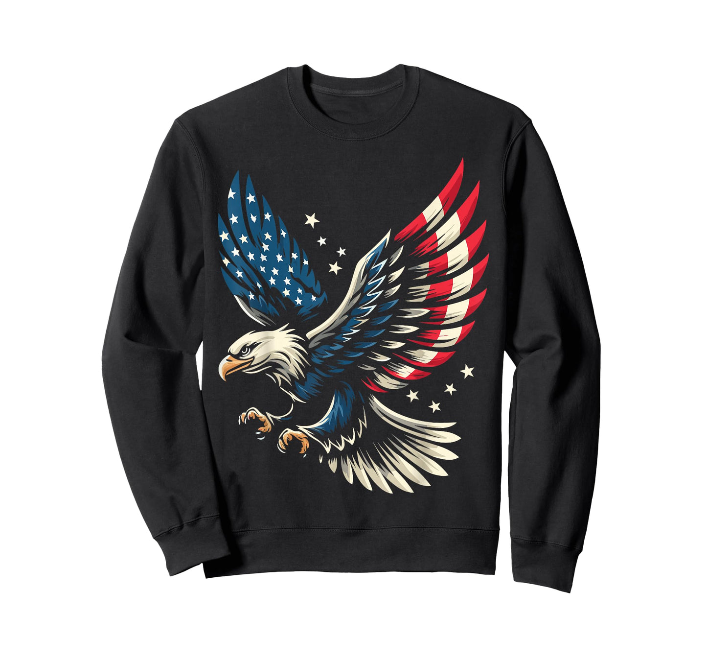 Bald Eagle Patriotic American Flag 4th of July T-Shirt