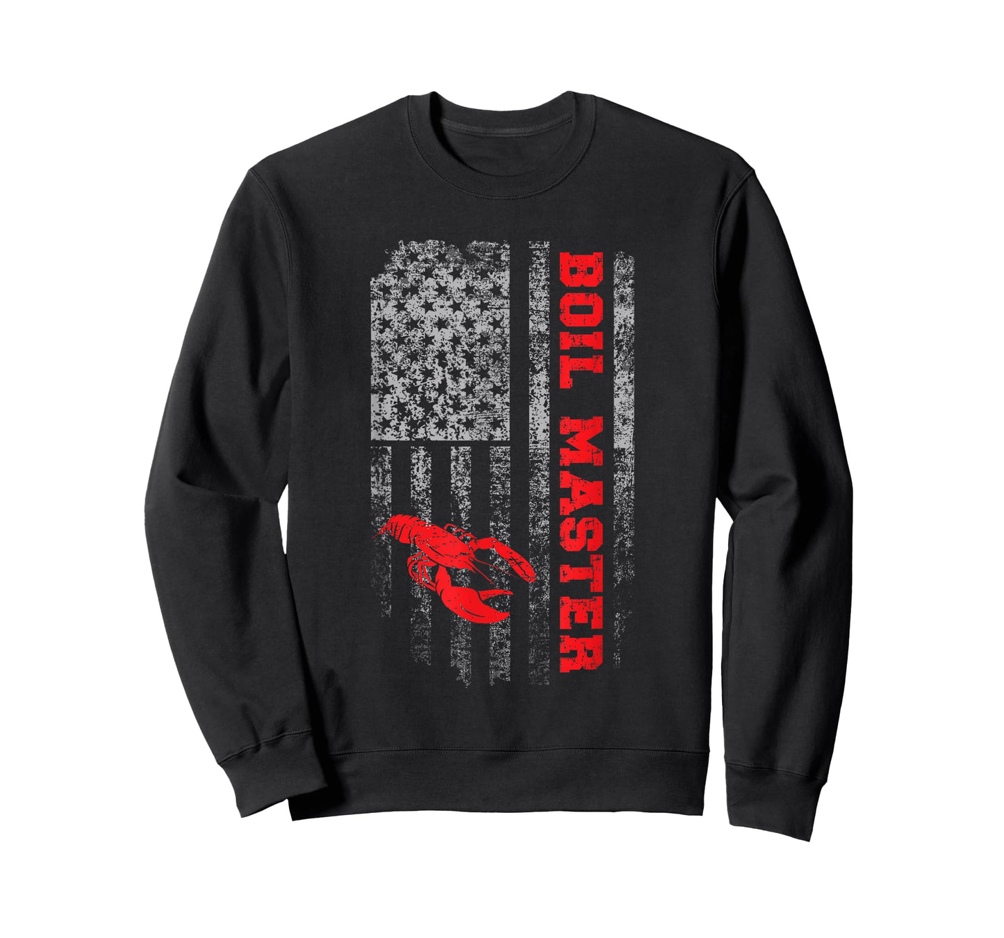 Boil Master Crawfish American Flag Crawdaddy Crayfish T-Shirt