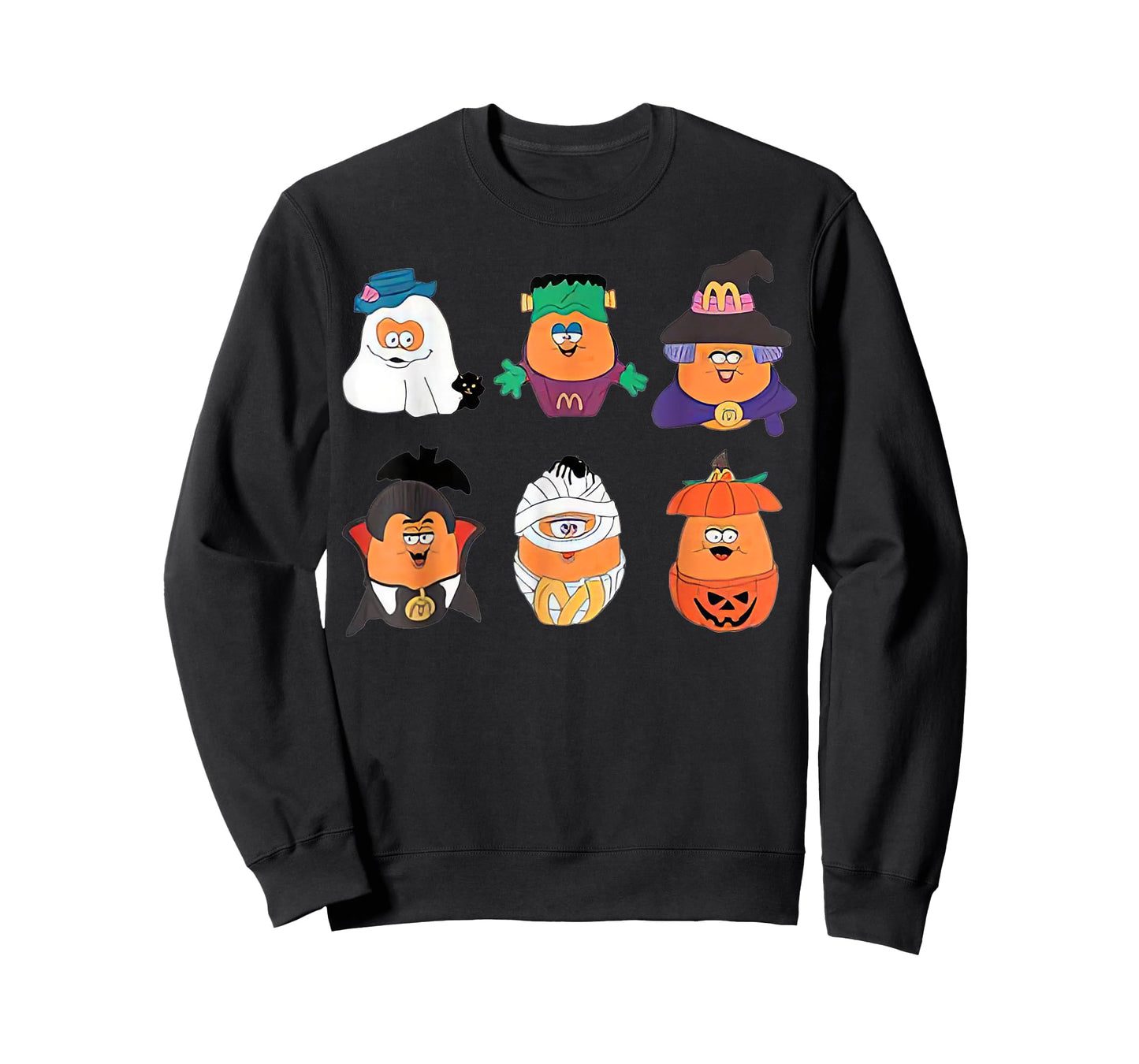 Chicken Nugget Halloween Retro 90S Pumpkin Boo T-Shirt