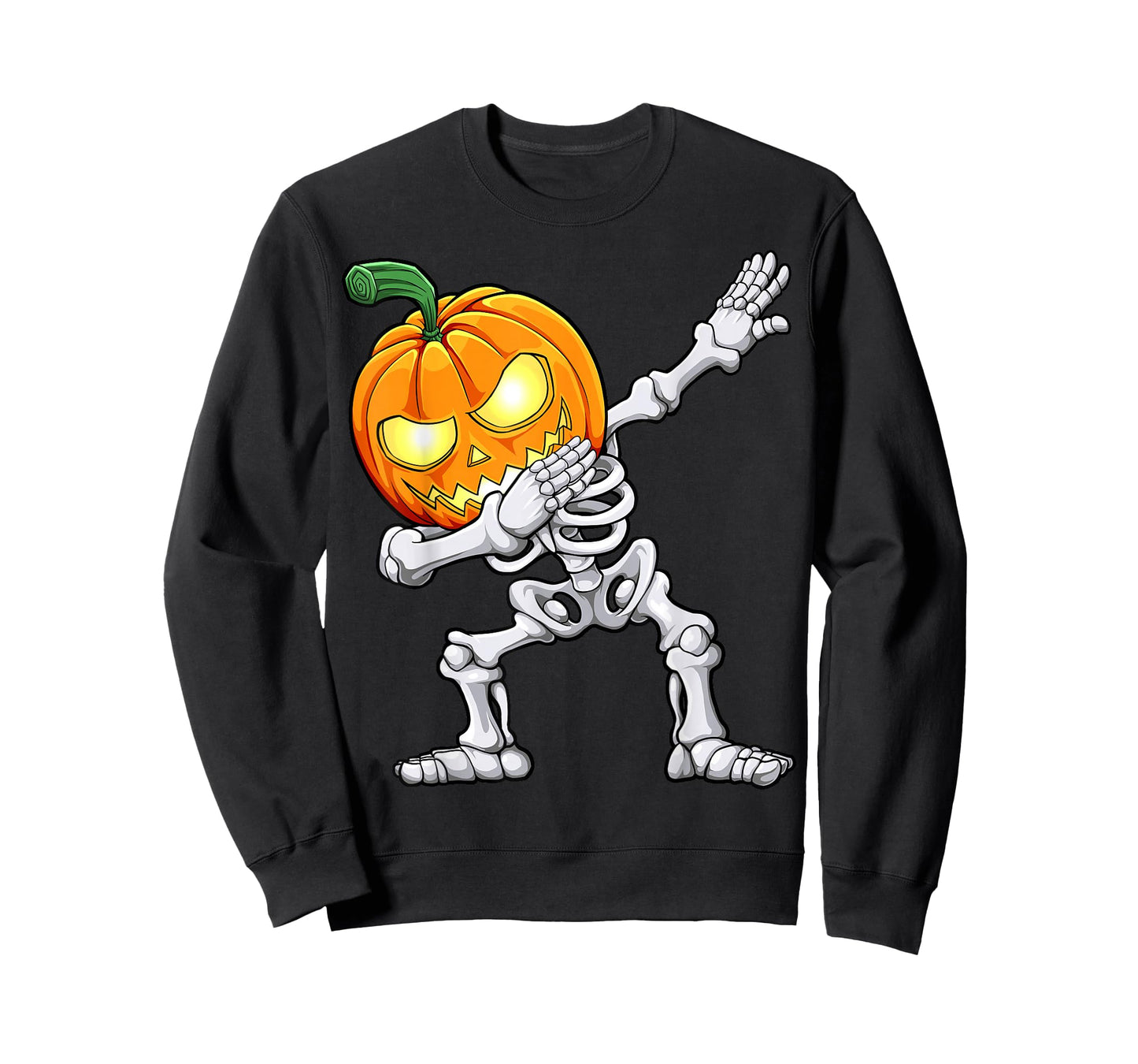 Halloween Boys Dabbing Skeleton Scary Pumpkin Jack O Lantern T-Shirt