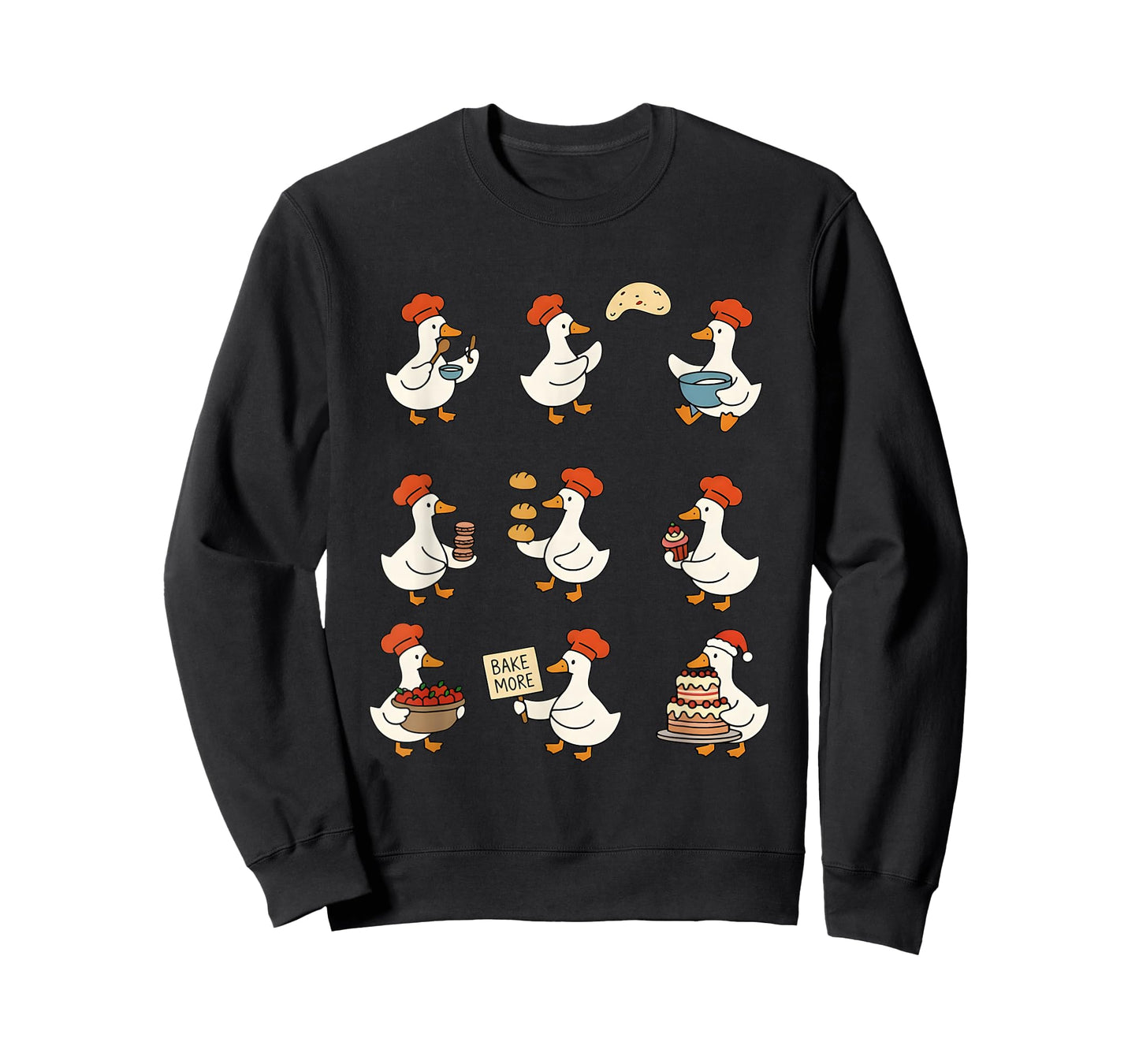 Cute Goose Baking Funny Baker Goose Chef Pastry Baker Lover T-Shirt