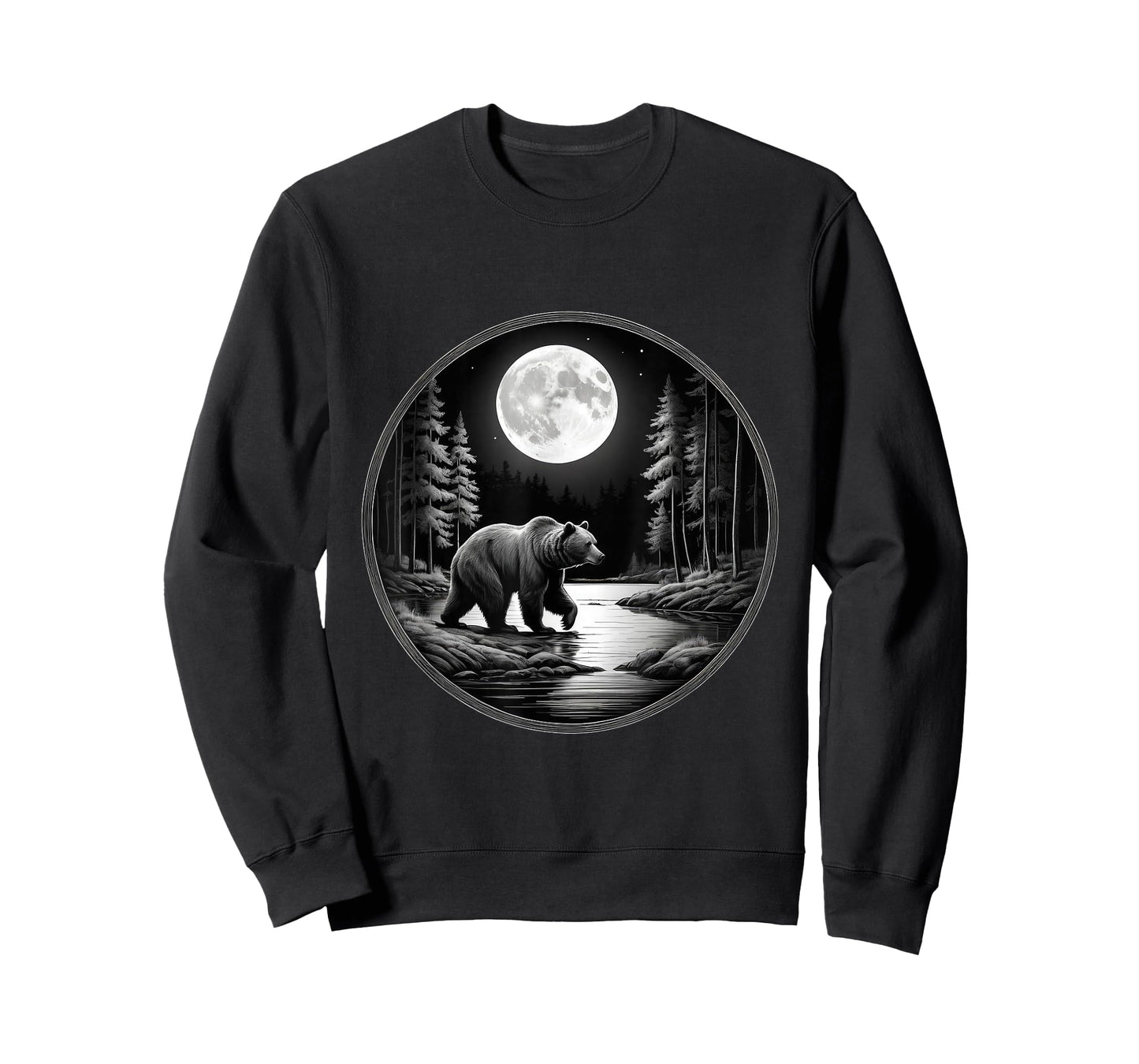 Moon Bear Wildlife Scene for Outdoor and Nature Fans T-Shirt