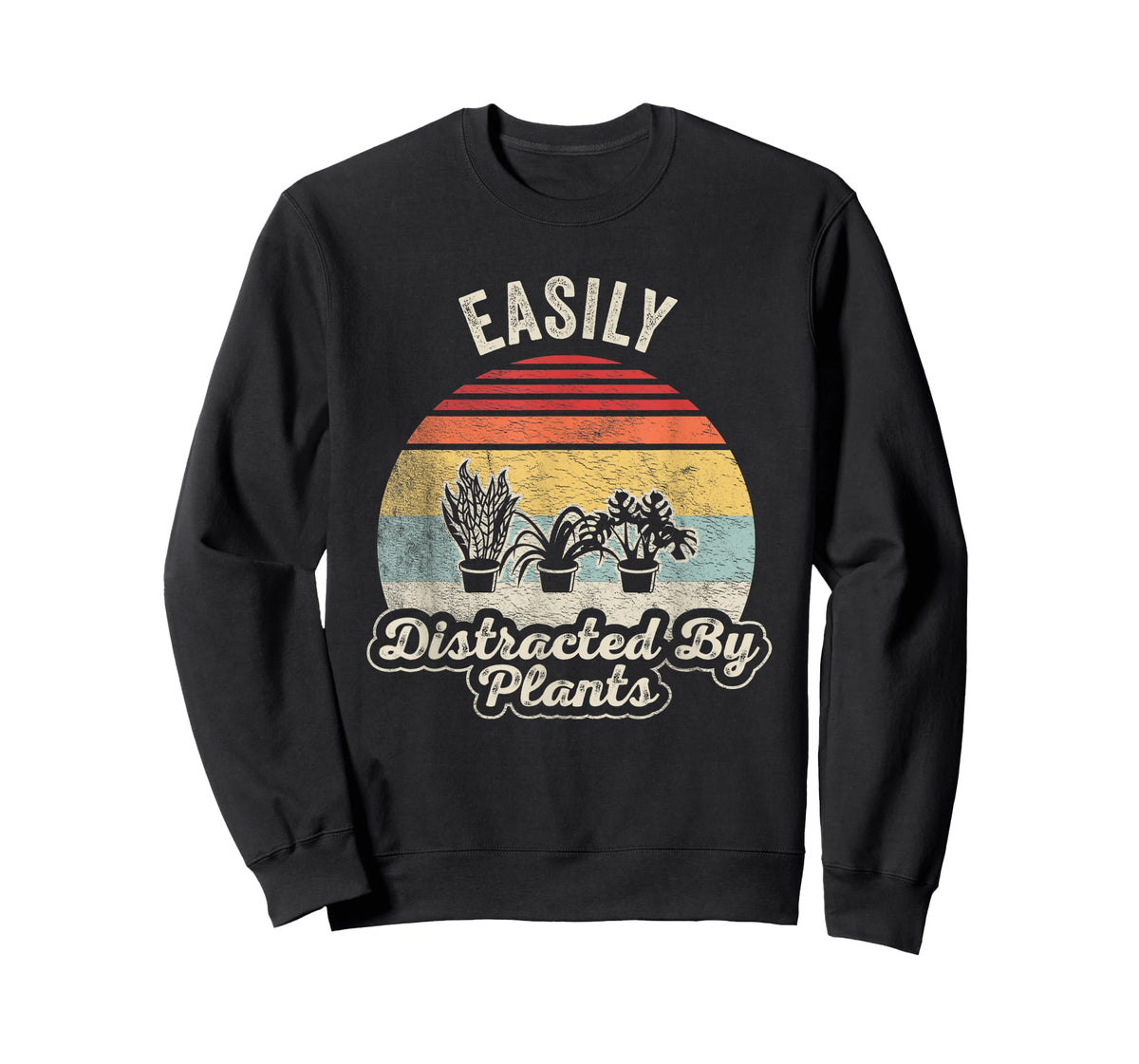 Retro Vintage Easily Distracted By Plants Gardening T-Shirt