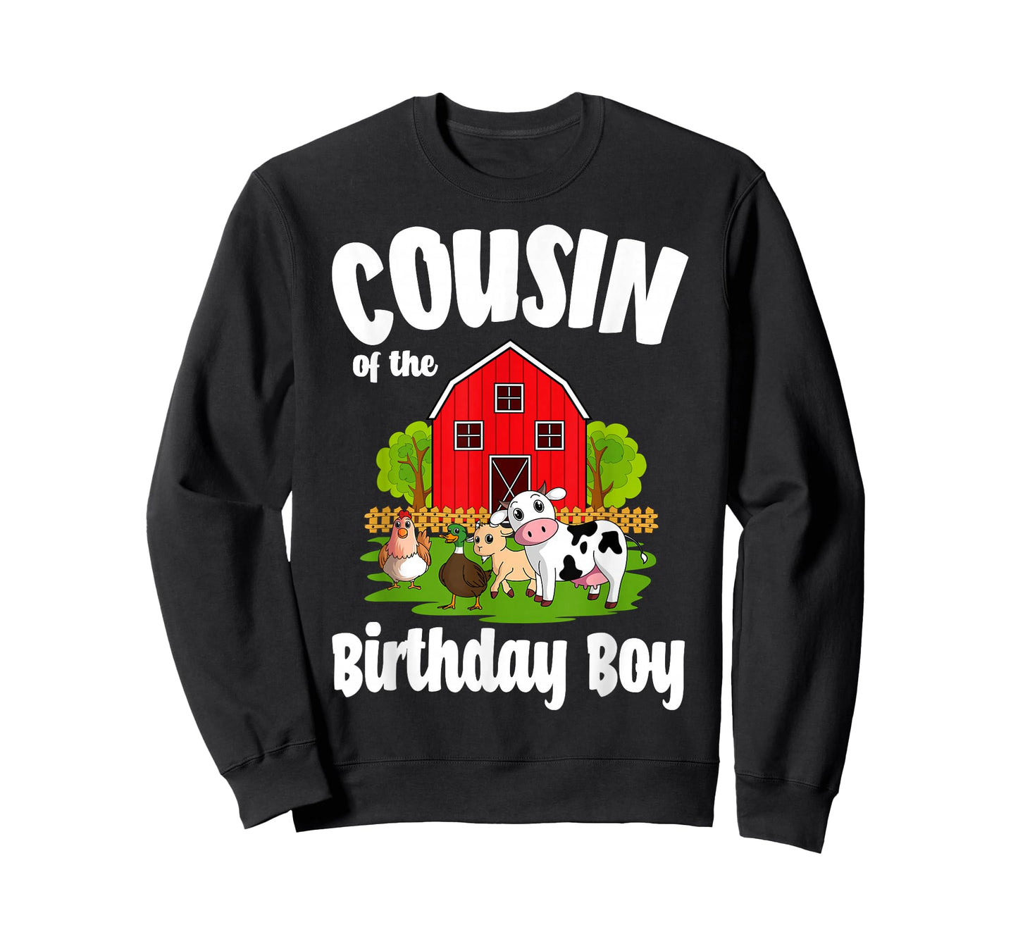 Cousin Of The Birthday Boy Farm Animal Bday Party T-Shirt