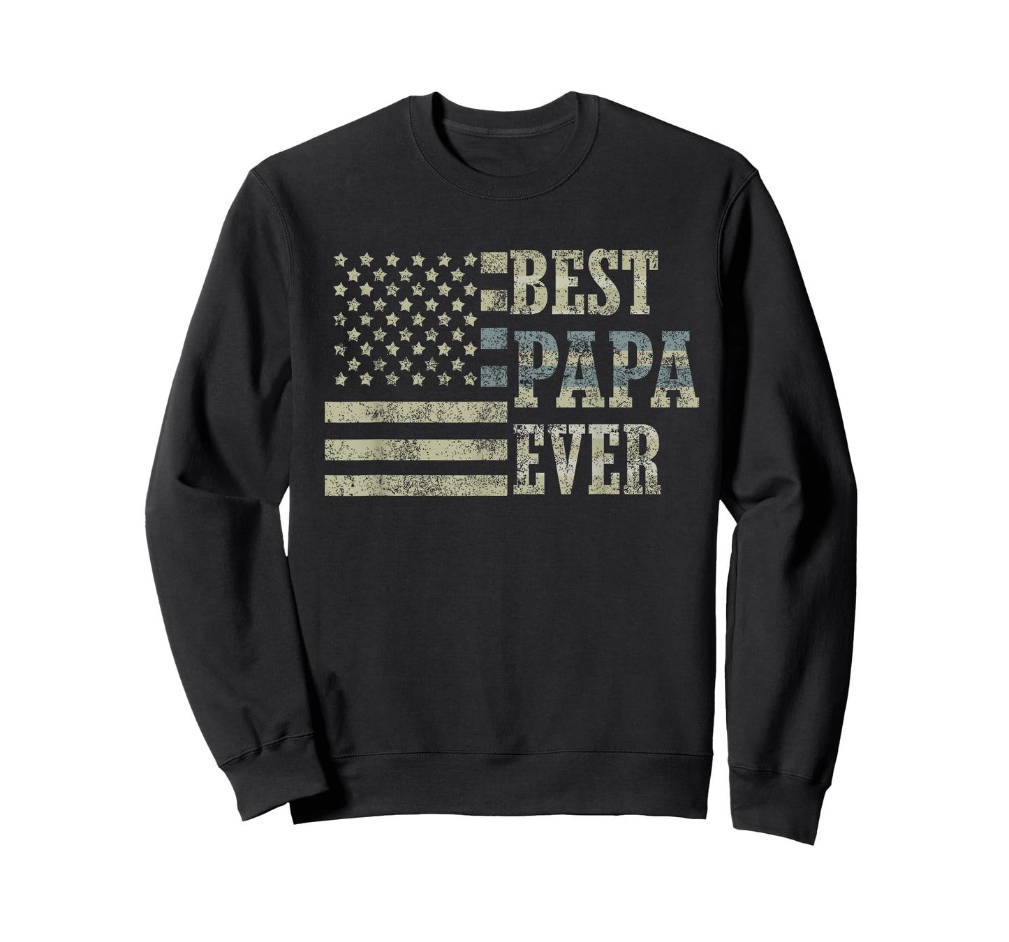 Best Papa Ever American Flag USA Flag T-Shirt