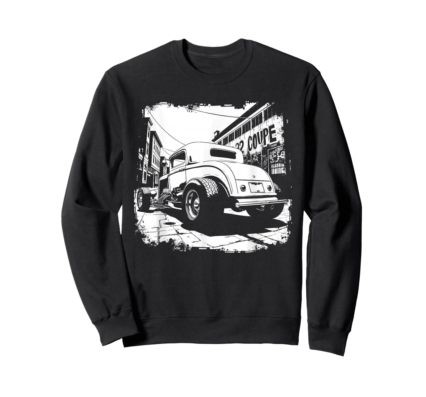 32 Deuce Coupe Silhouette 3 Window Deuce Coupe Hot Rod T-Shirt