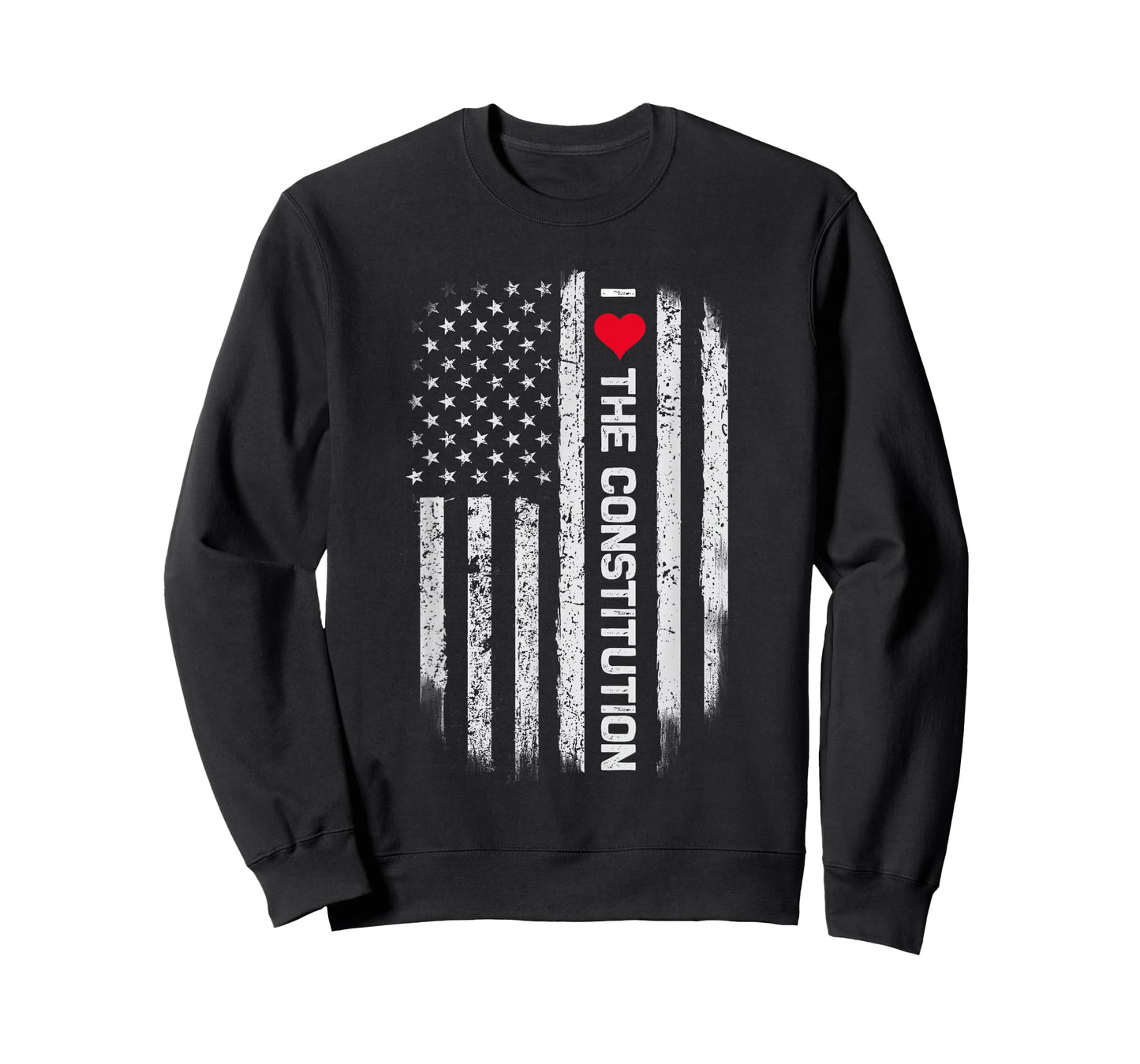 Red Heart USA Flag I love the Constitution T-Shirt