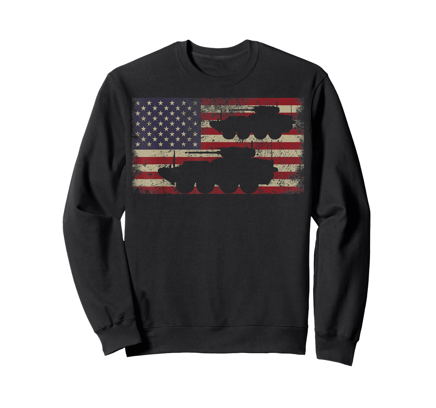 Stryker Infantry Carrier Vehicle T-Shirt Gift USA Flag Tee Women Men T-Shirt