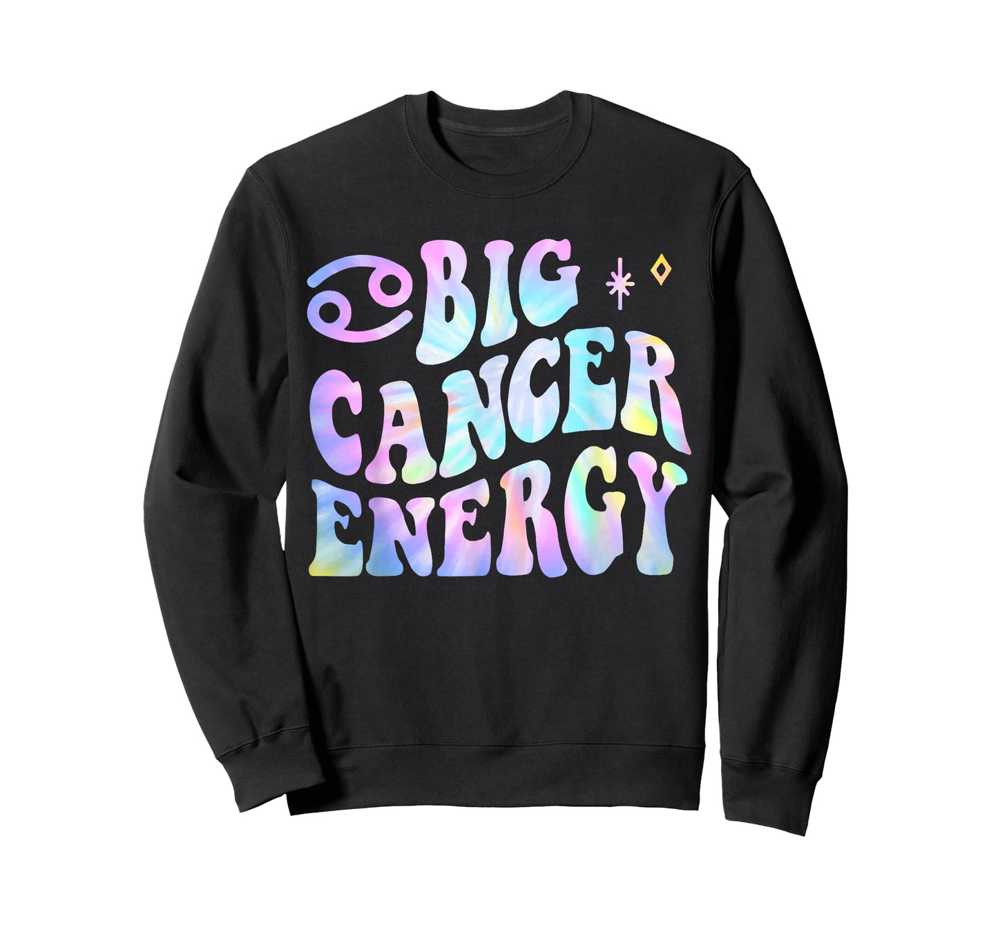 Cancer Big Energy Retro Smile Flower Zodiac Birthday T-Shirt