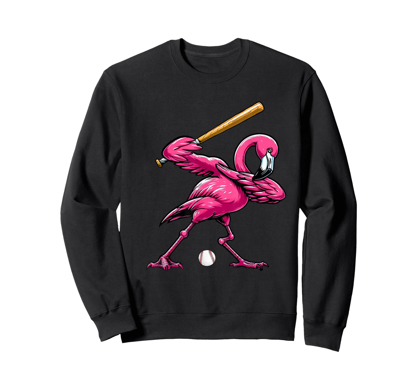 Dabbing Flamingo Costume Baseball Player Fan Lover Team T-Shirt