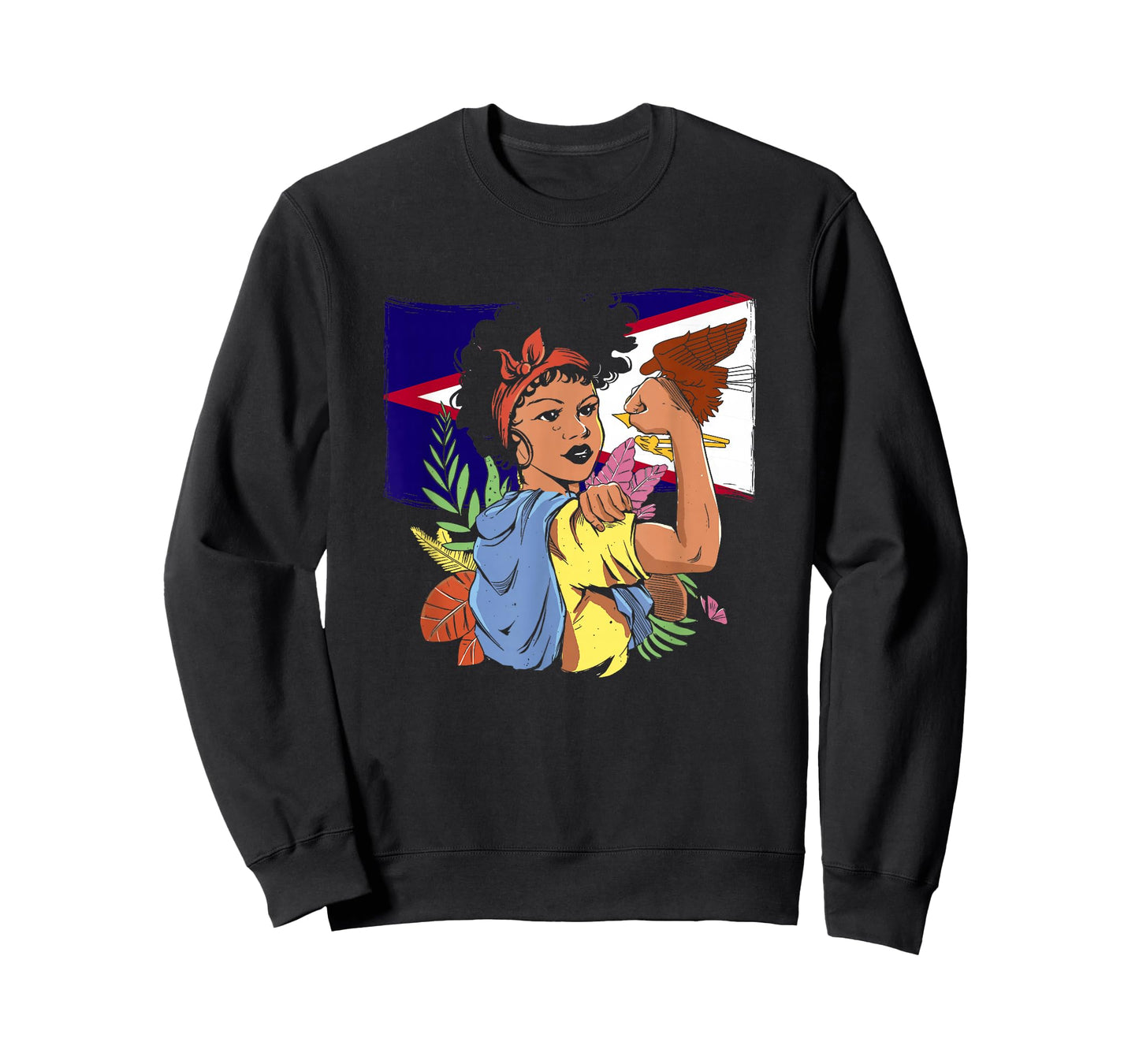 American Samoa Girl - Samoa Flag Pride Roots American Samoan T-Shirt