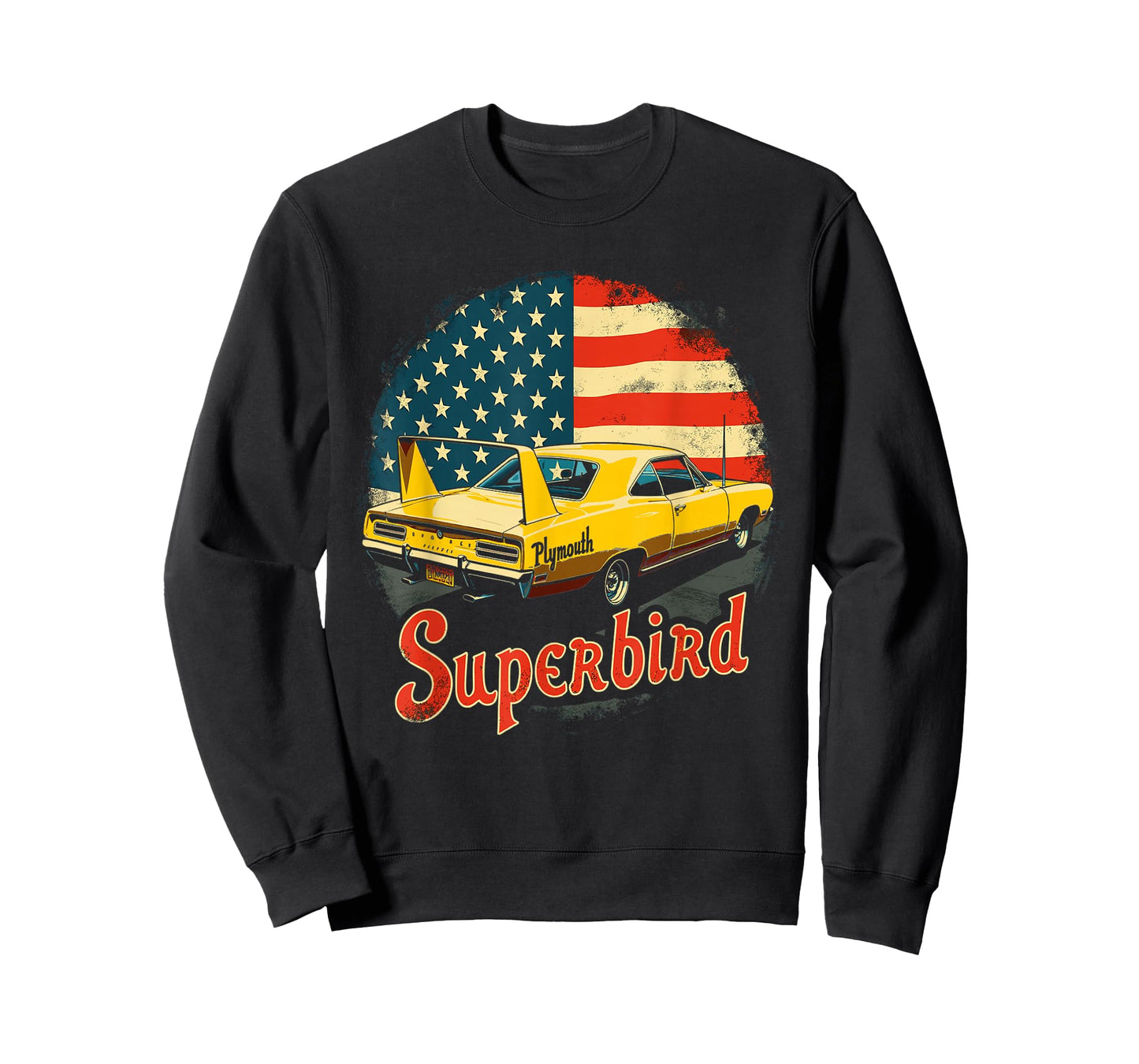 1970 Plymouth Superbird Vintage Classic car American Flag T-Shirt