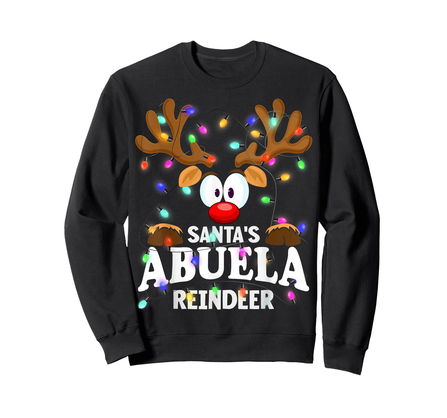 Christmas Men Women Santa's Abuela Reindeer T-Shirt