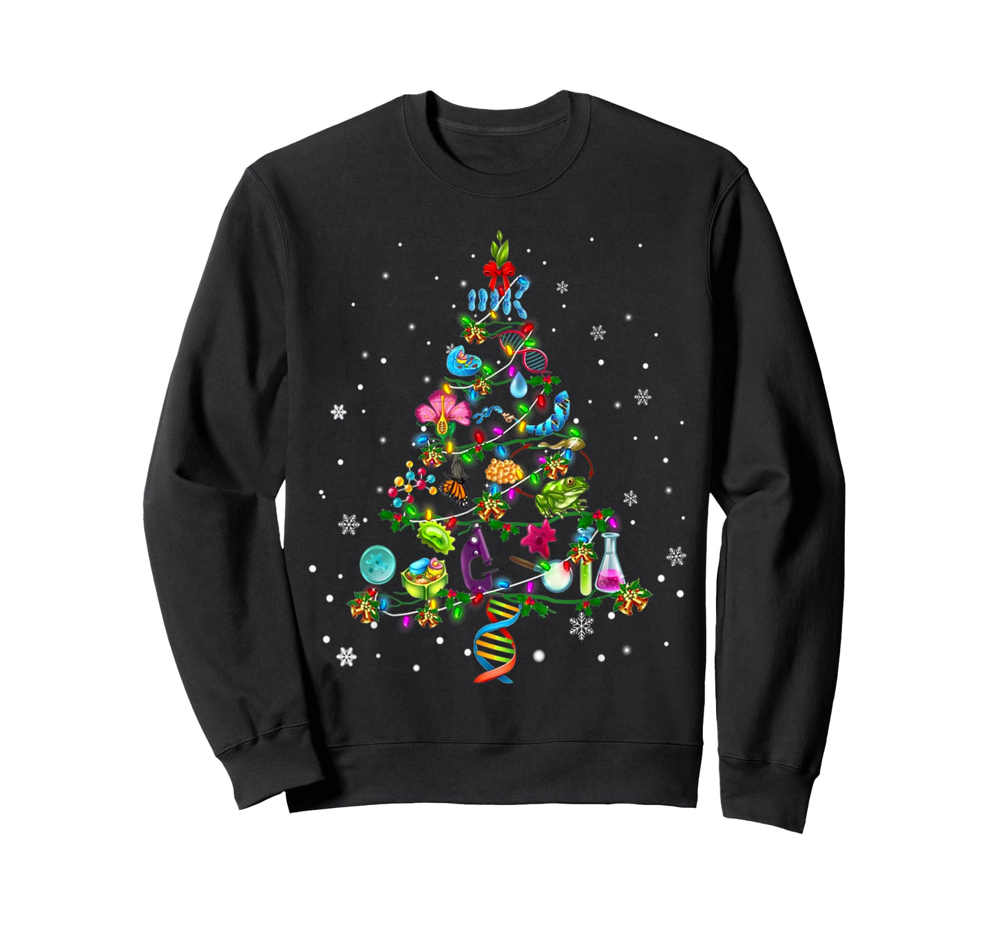 Cute Biology Christmas Tree Gift Decoration Xmas Tree T-Shirt