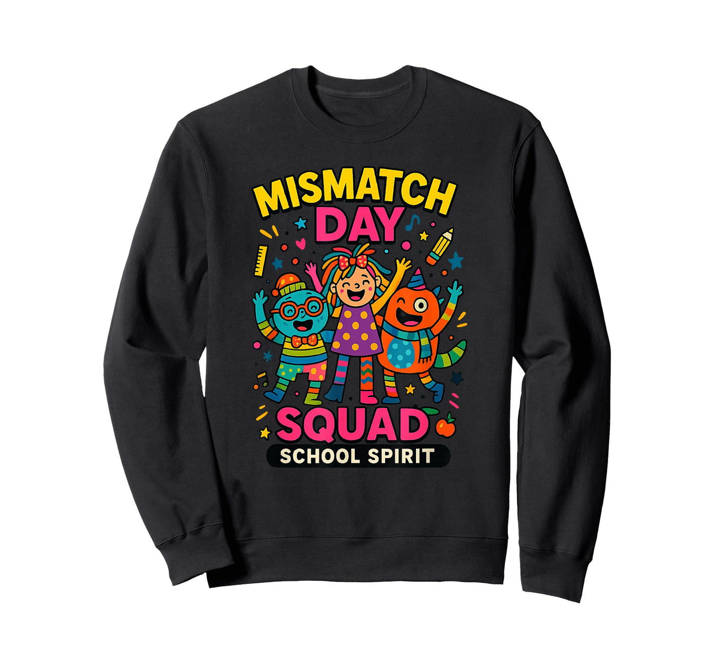 Mismatch Day Squad School Spirit Fall Semester Autumn Vibes T-Shirt