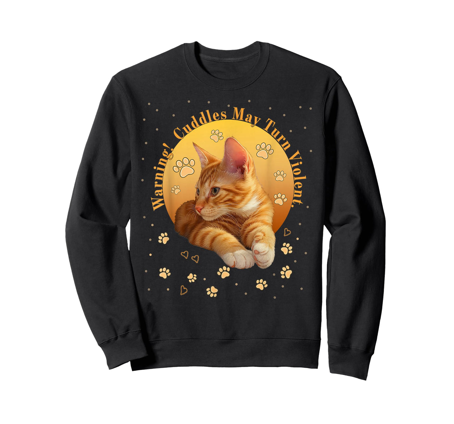 Orange Tabby Ginger Kitten Cat Lovers Mom Dad Gift T-Shirt