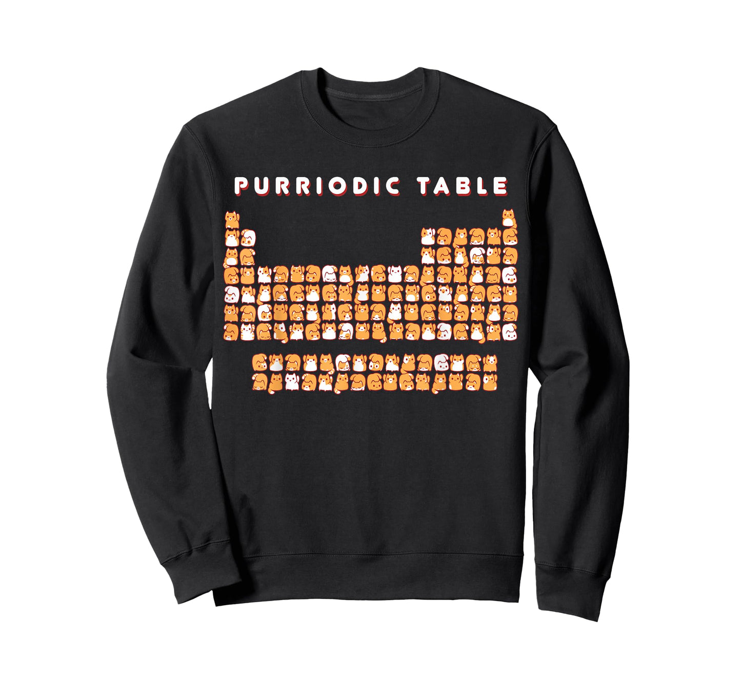 purriodic table cat funny T-Shirt for Men Women Girls Kids