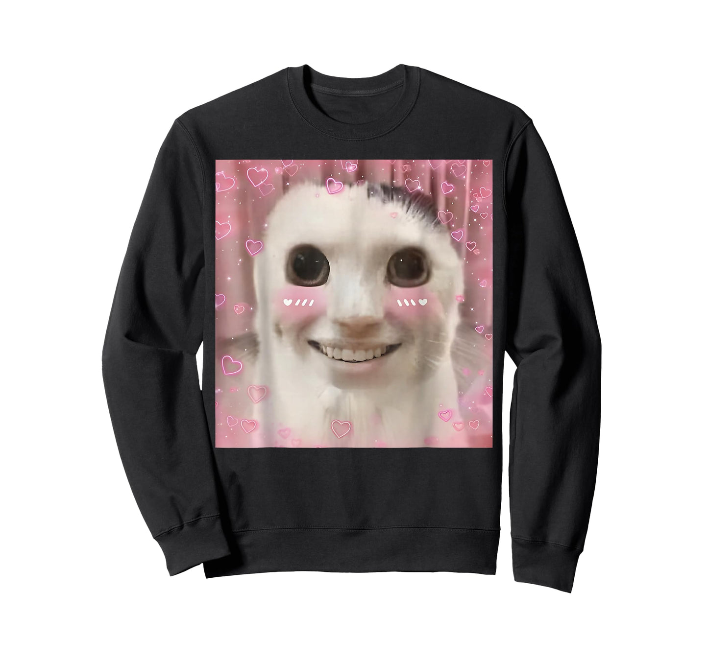 Goofy Ahh Cat Meme Dank Cursed Weirdcore Funny Dank Meme T-Shirt
