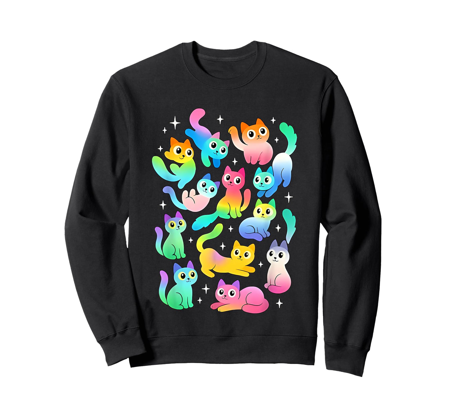 Pride Flags Void Cats Cute LGBTQ Space Cat T-Shirt for Men Women