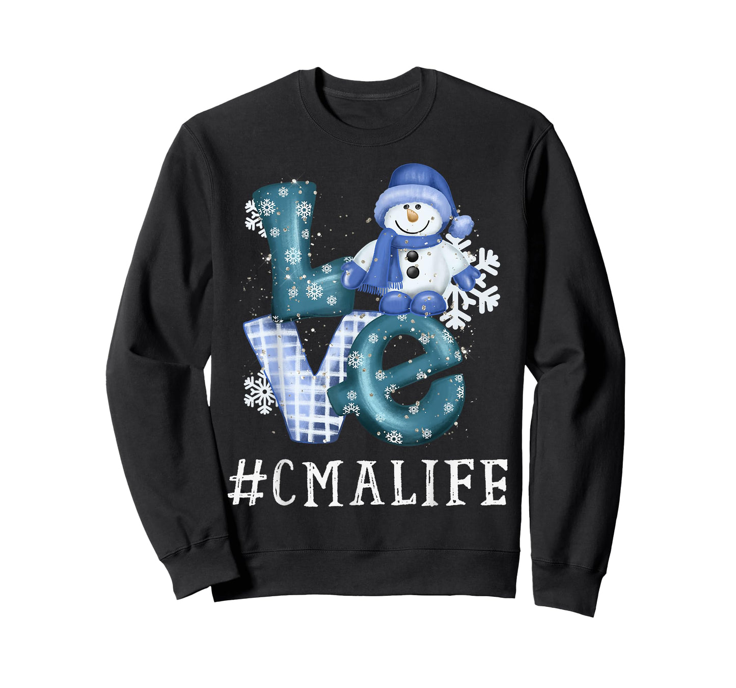 CMA Certified Medical Assistant Love Snowman Winter Season T-Shirt