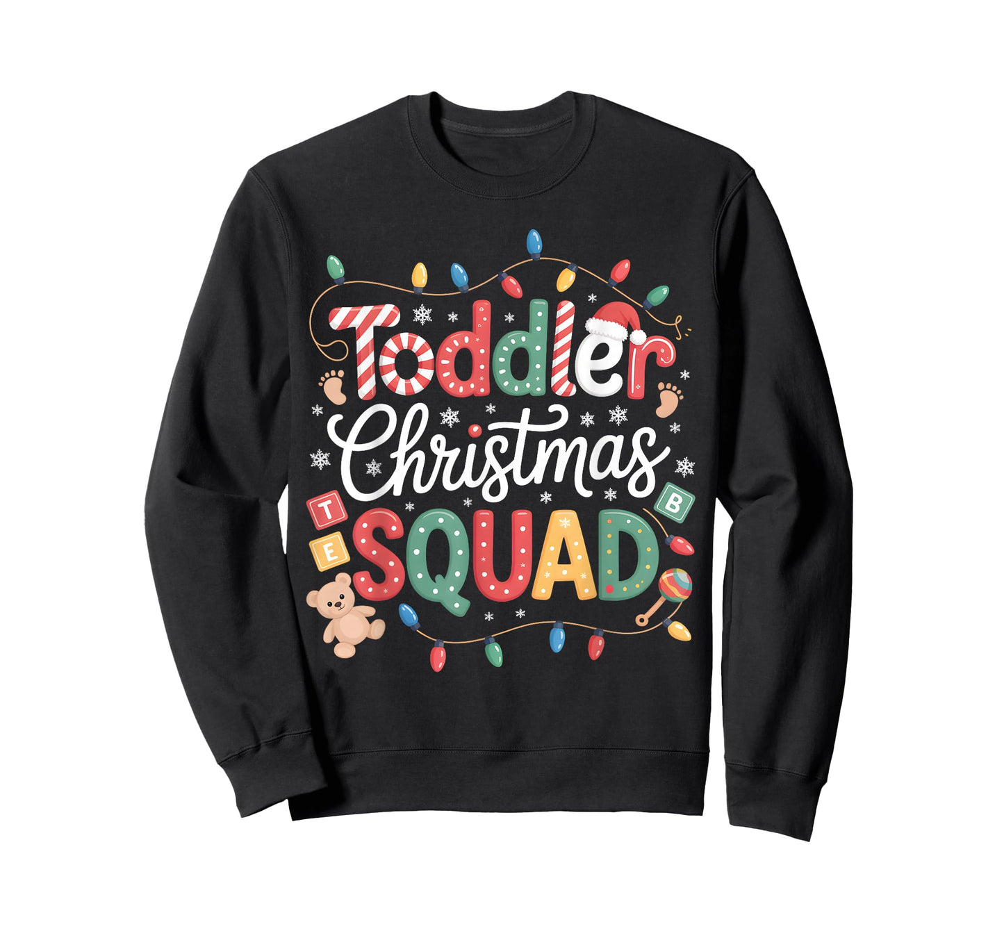 Toddler Christmas Squad Family Matching Teacher Baby T-Shirt