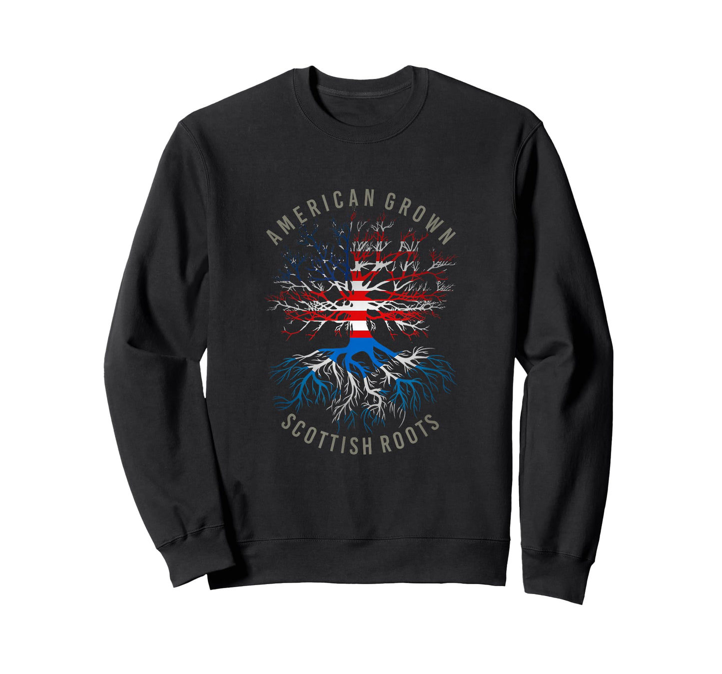American Grown Scottish Roots USA Scotland Flag Heritage T-Shirt