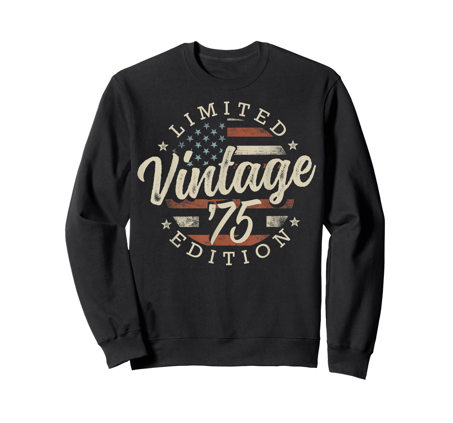 Vintage 1975 Limited Edition USA Flag 50th Birthday T-Shirt