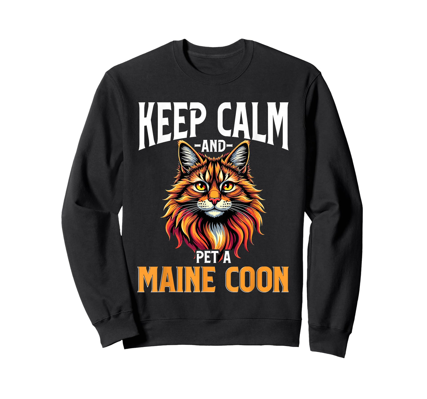 Maine Coon Cat Lover, Keep Calm and Pet A Maine Coon T-Shirt