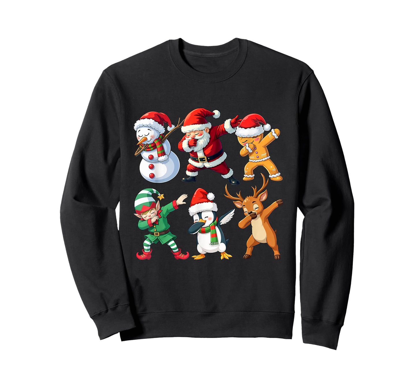 Dabbing Xmas Characters - Xmas Christmas Squad T-Shirt
