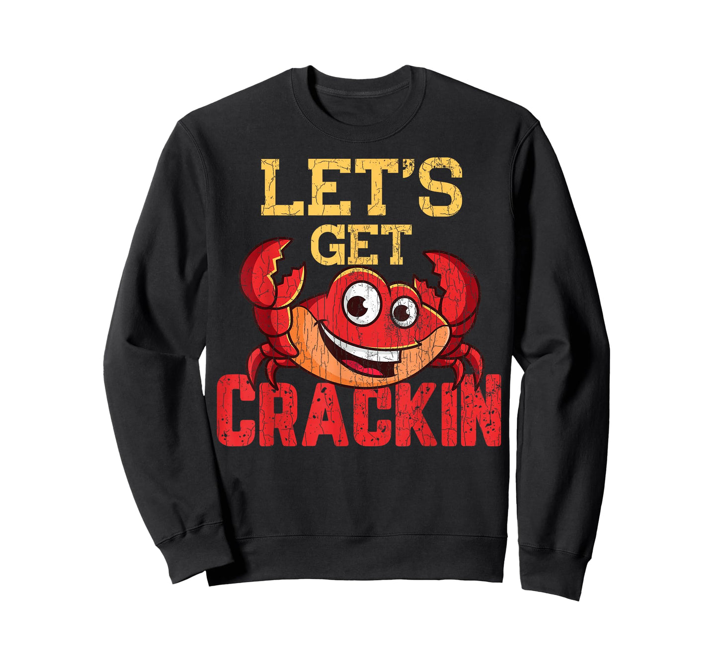 Let's Get Crackin Funny Crab Crabbing Crabs Lover Graphic T-Shirt