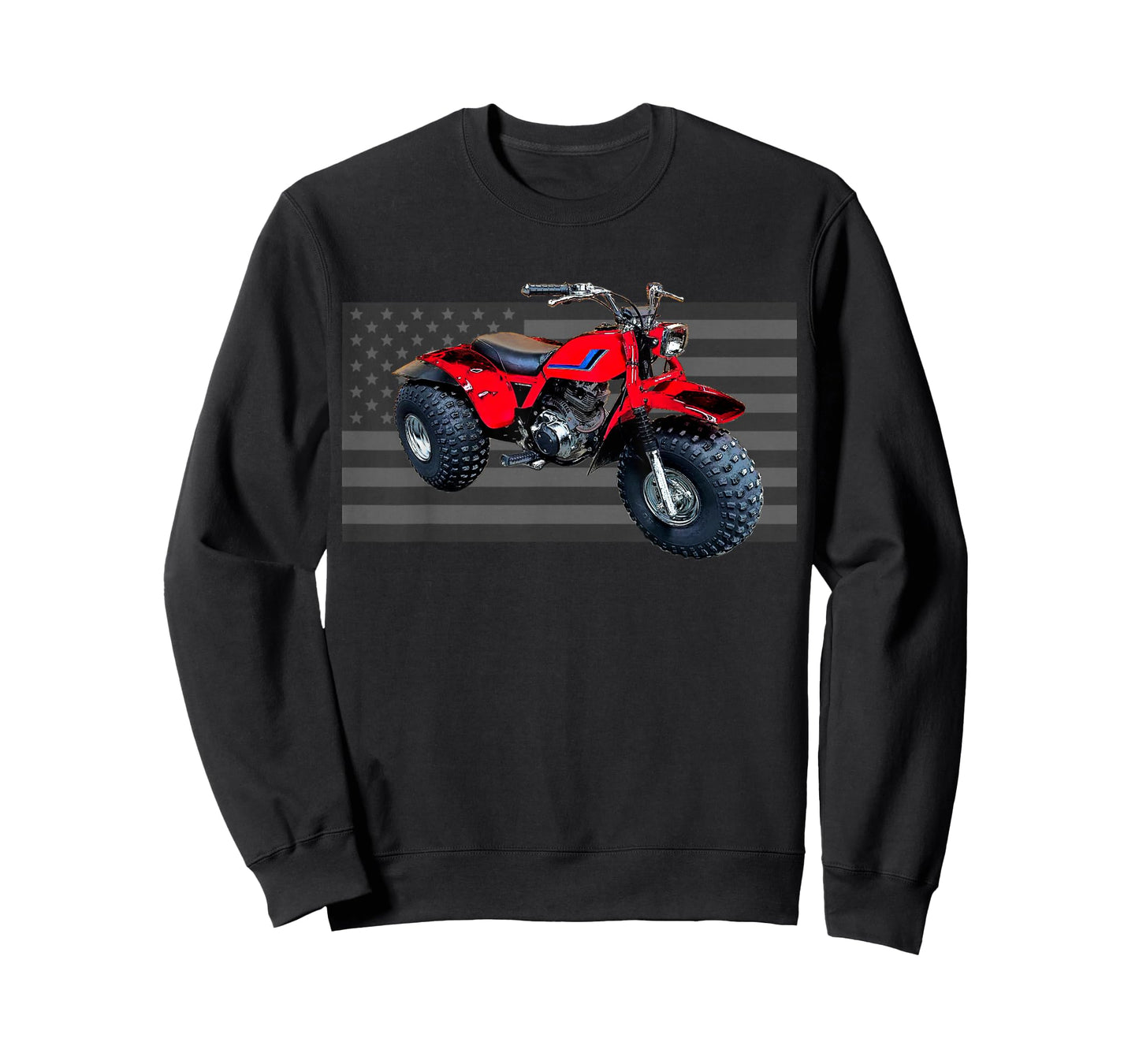Vintage American Flag 3 Wheeler ATV, ATC T-Shirt