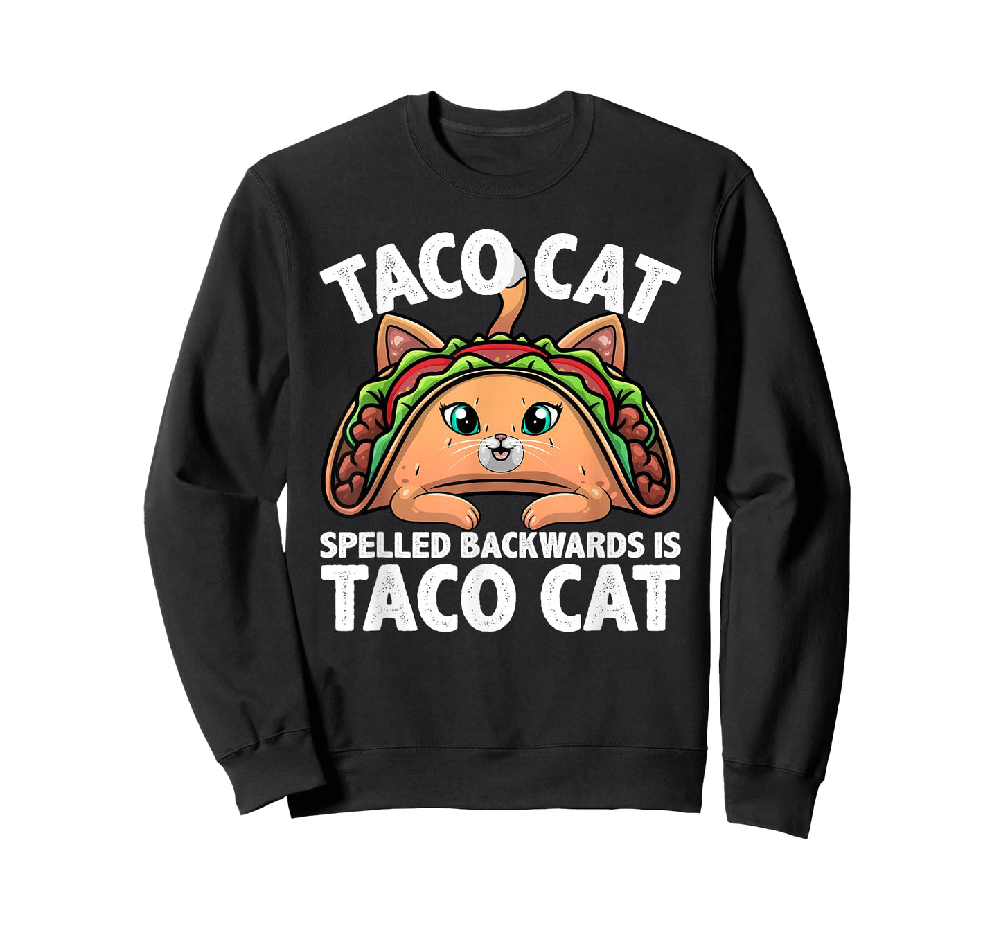 Cute Taco Cat Design For Men Women Kids Taco Mexican Food T-Shirt