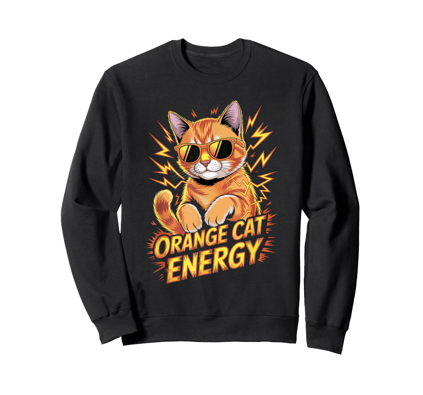 Cat Lovers Orange Cat Energy T-Shirt