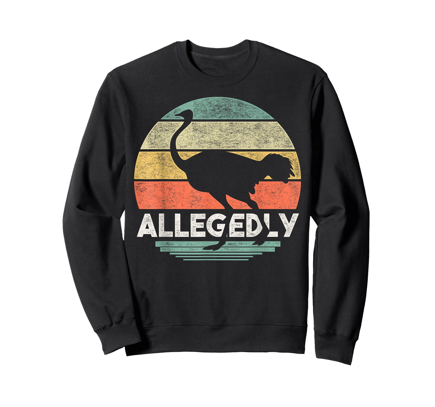 Allegedly Ostrich T Shirt Funny Bird Lover T-Shirt