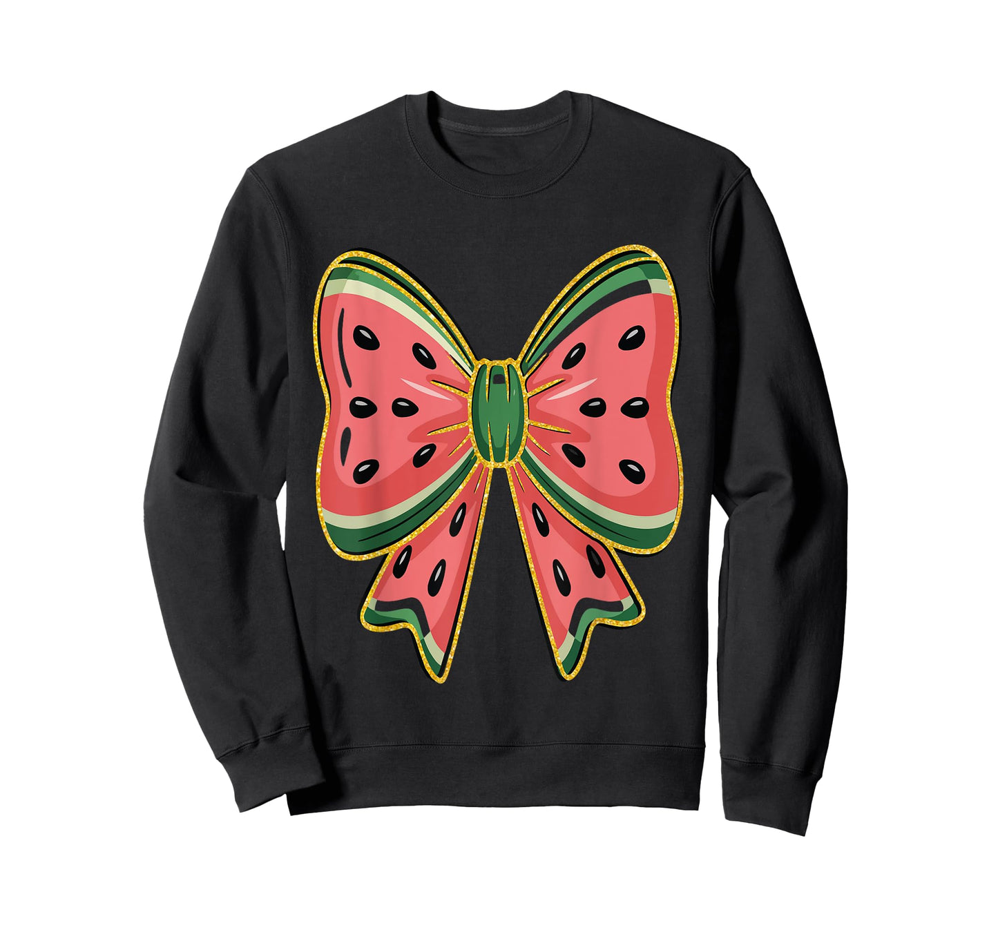 Coquette Watermelon Bow Shirt Cute Summer Cold Fruit Graphic T-Shirt