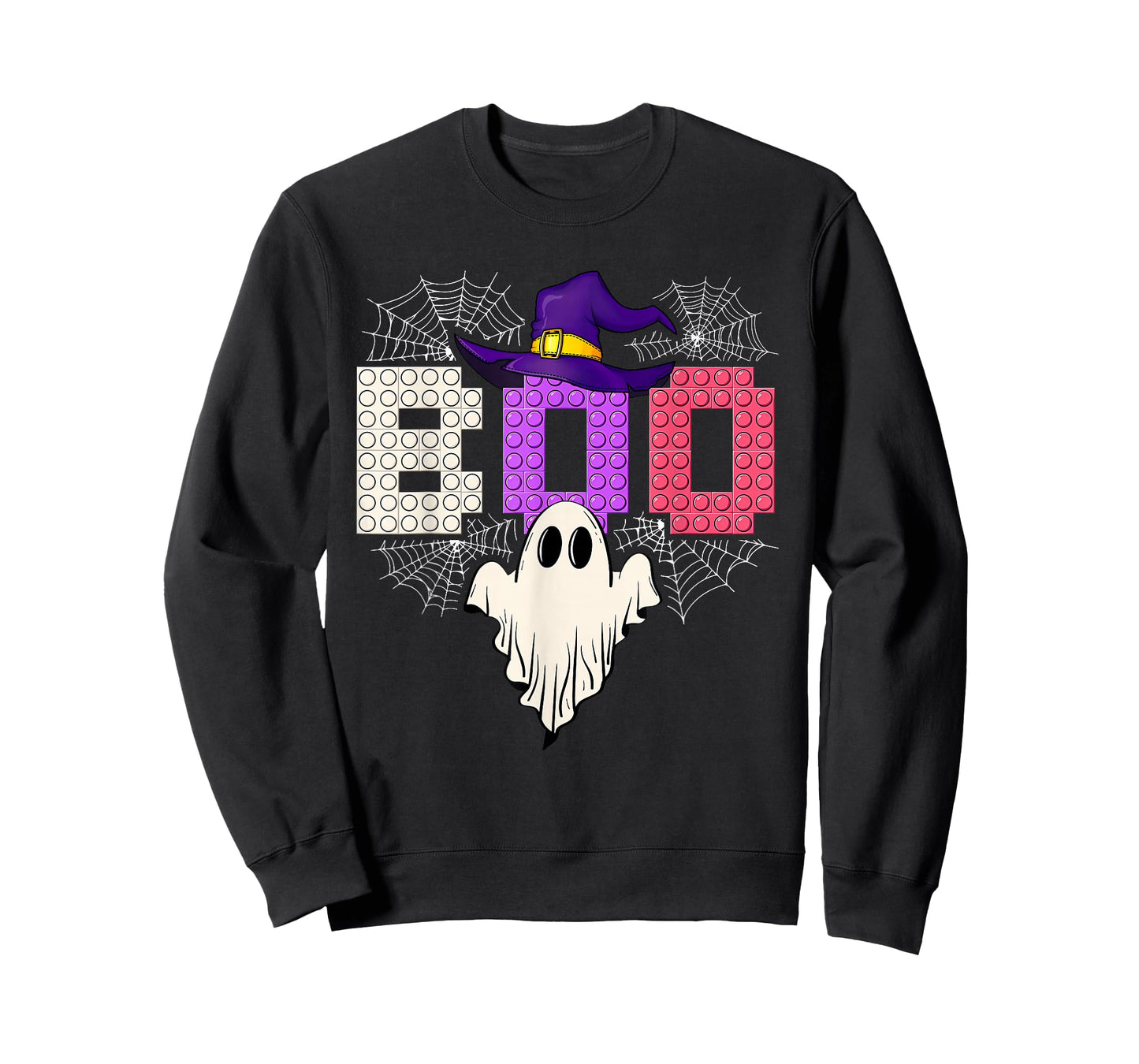 Halloween Boo Ghost Master Builder Blocks Building Boy Kids T-Shirt