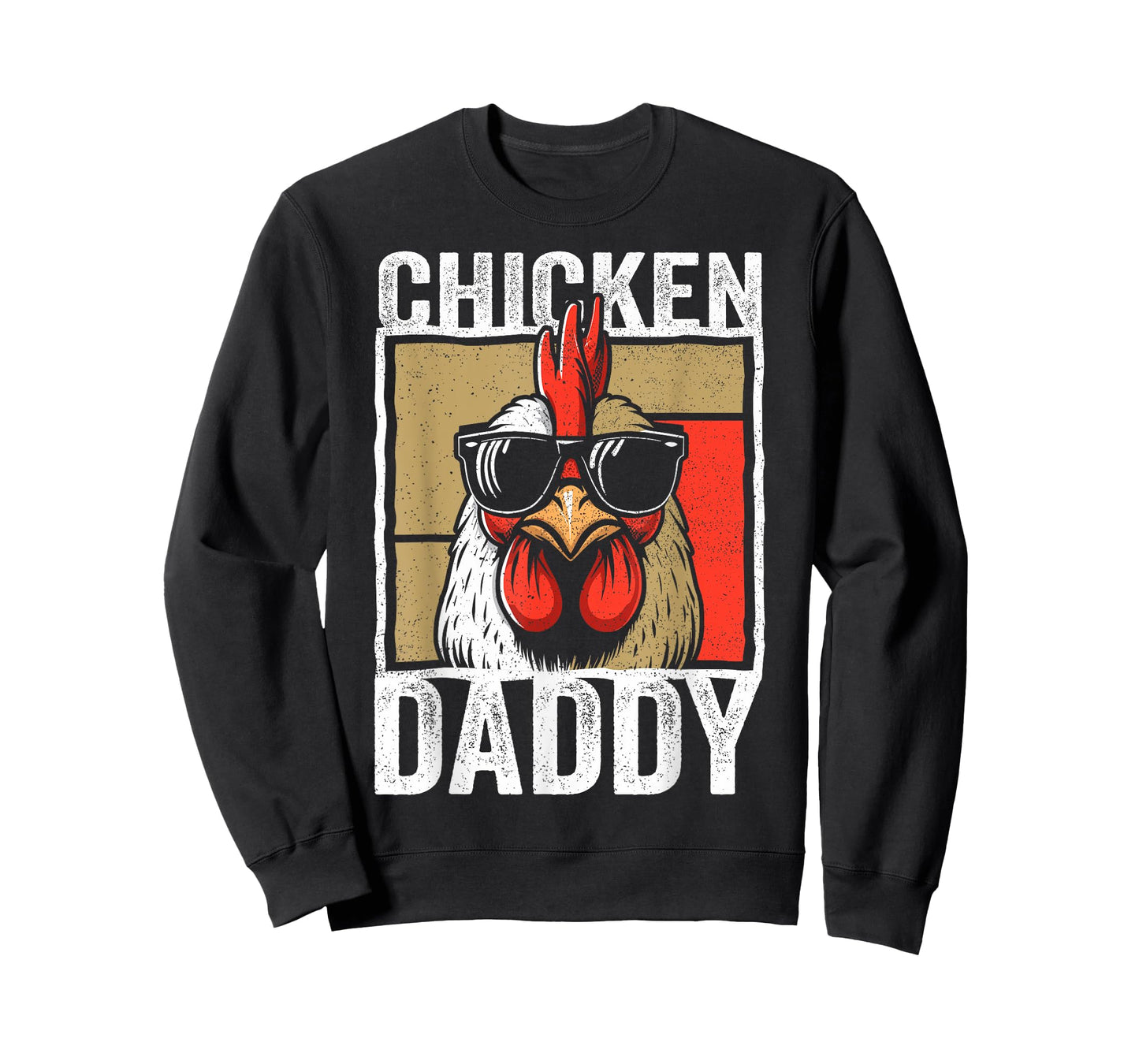 Chicken Daddy Rooster Farmer Funny Fathers Day For Men T-Shirt