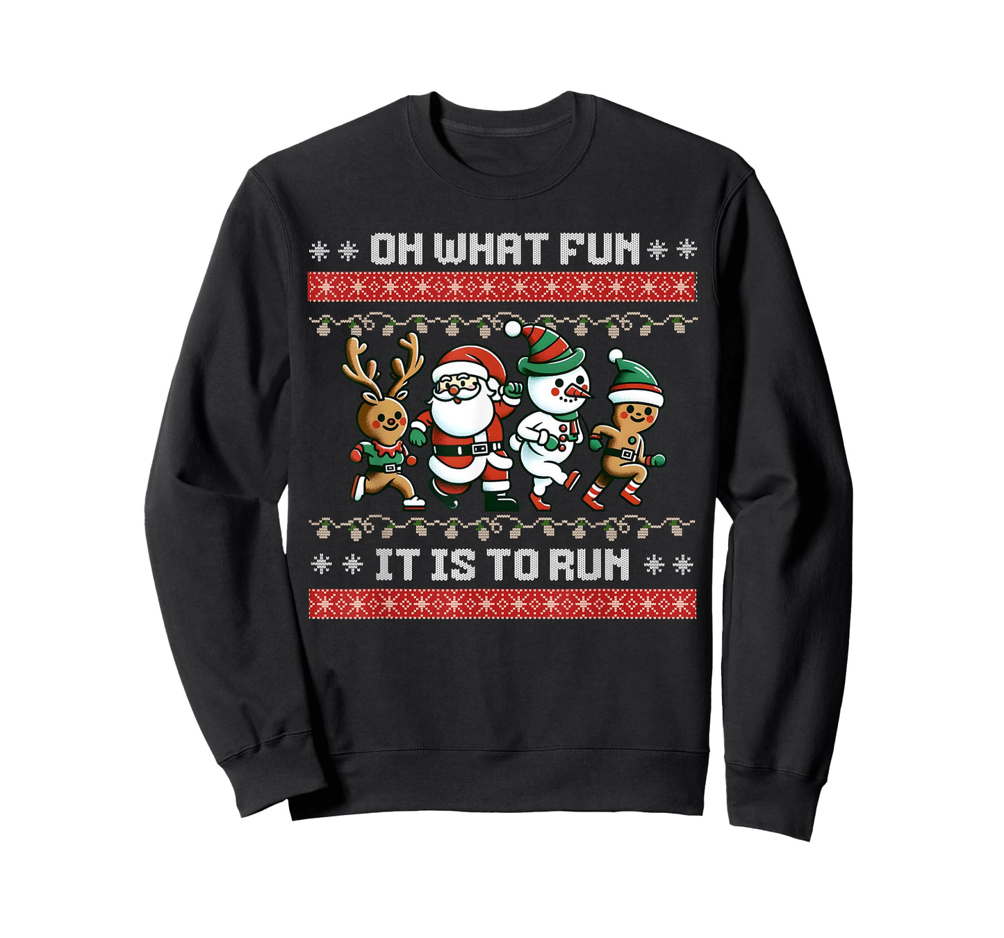 Christmas 5k Fun Run X-Mas Oh What Fun It Is To Run T-Shirt
