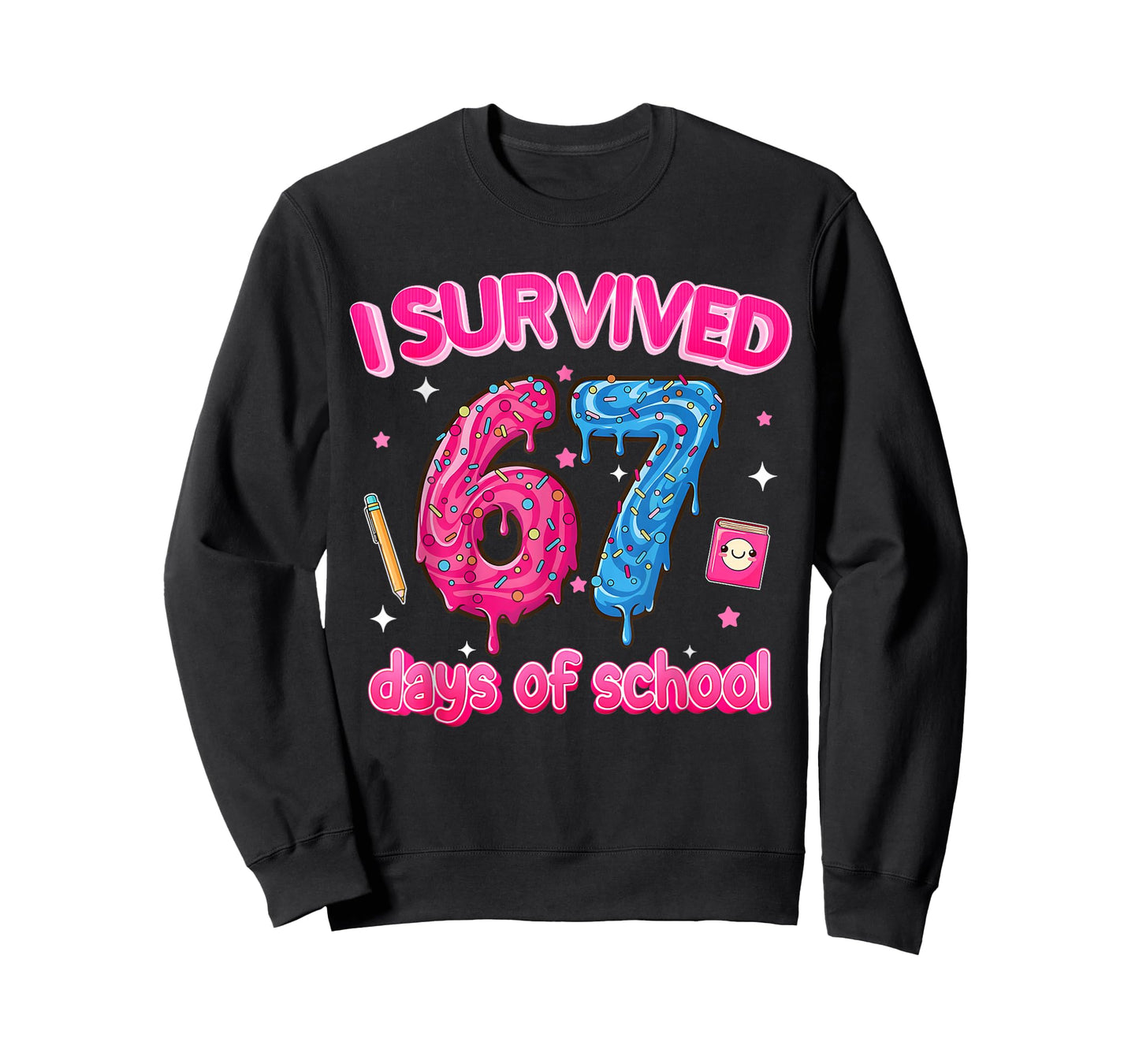 I Survived 67 Days of School Six Seven 6 7 Teacher 67 Days T-Shirt