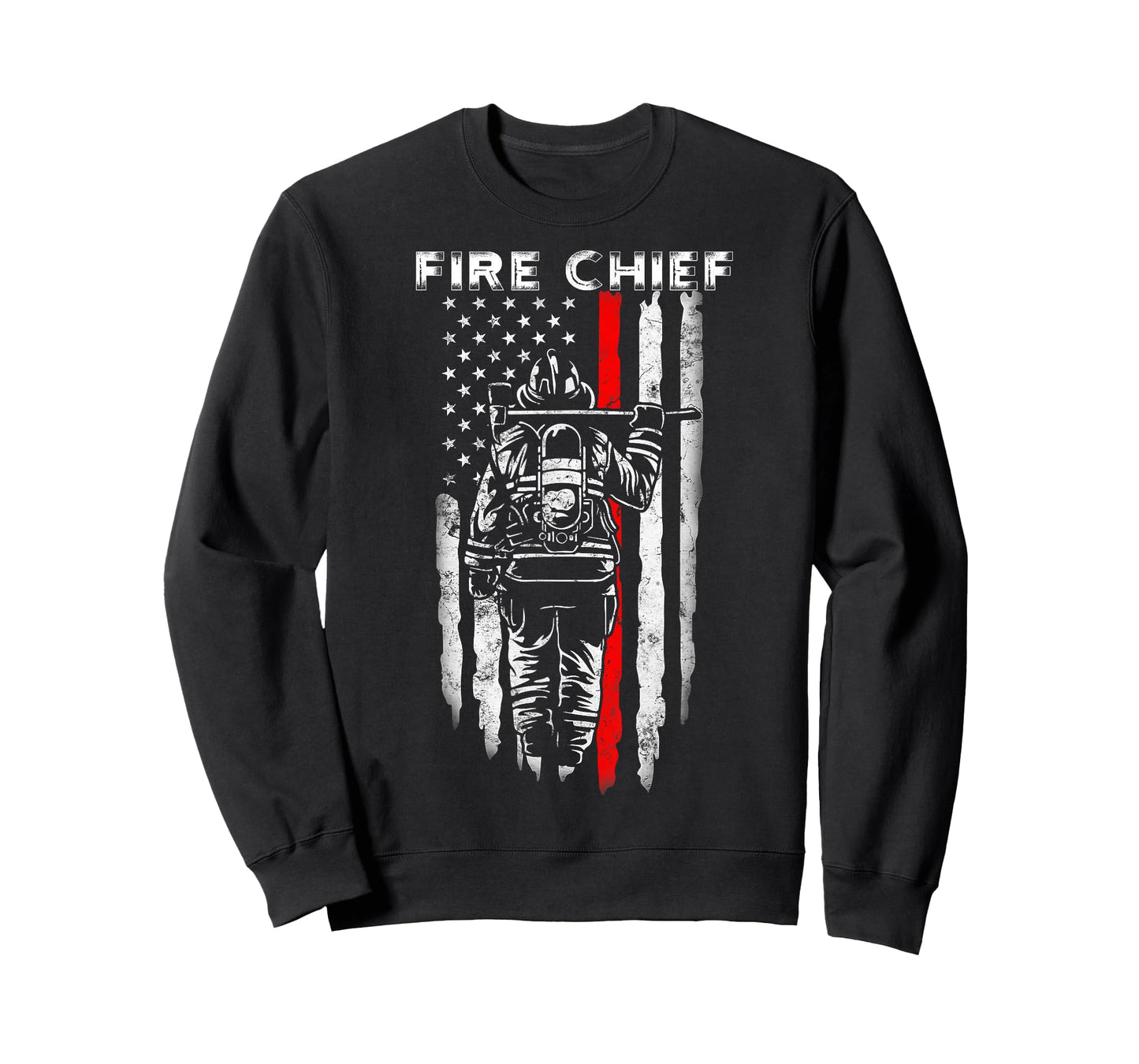 Fire Chief American flag gifts for Fire Chief Dad Grandpa T-Shirt