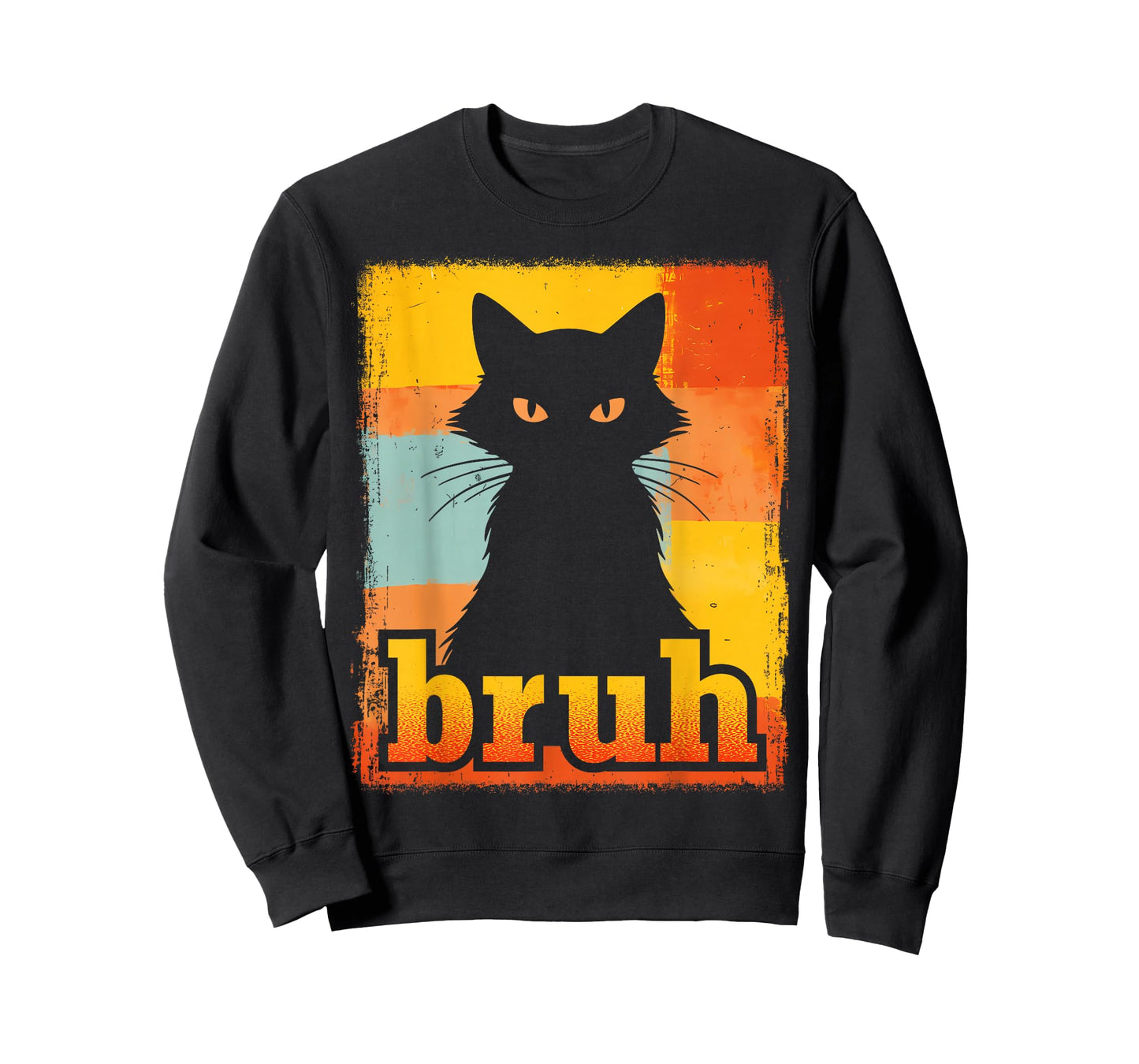 Funny Bruh Cat Meme for Teens Boys Girls Men Women Graphic T-Shirt